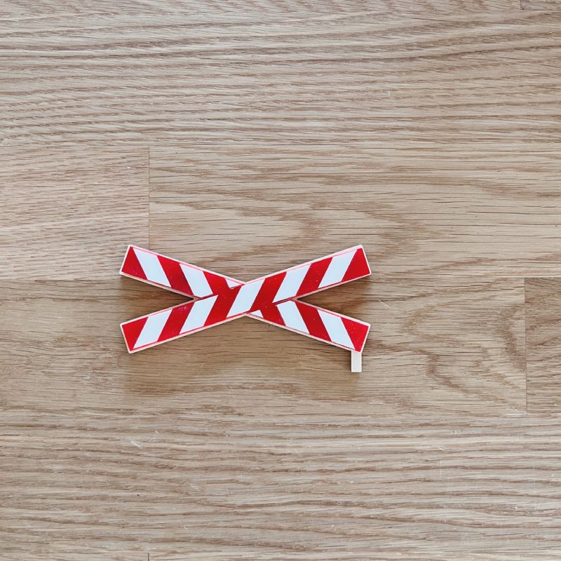 Motivstecker Feuerwehr Absperrbake aus Acryl