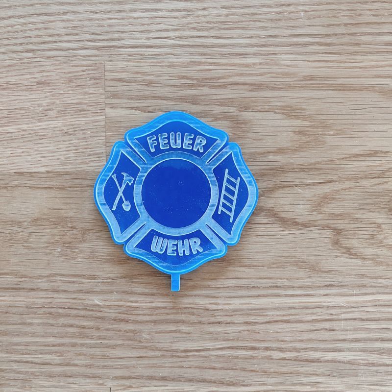 Motivstecker Feuerwehr Emblem aus Acryl