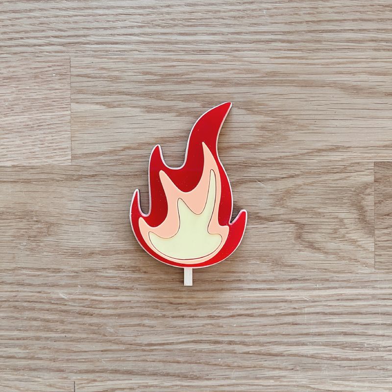 Motivstecker Flammen aus Acryl