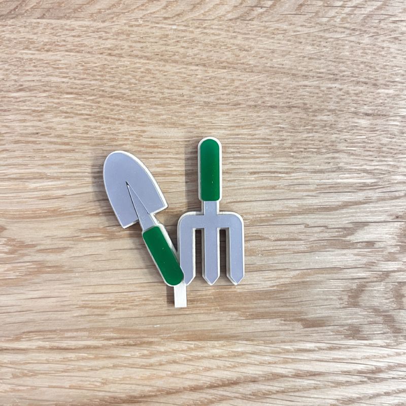 Motivstecker Heugabel mit Schaufel