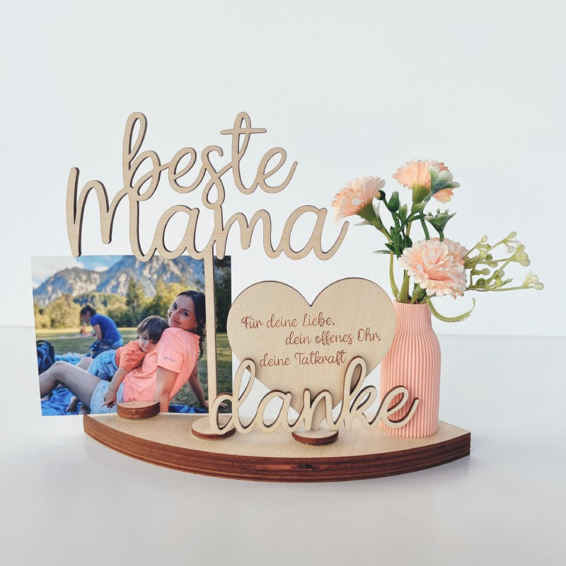 Viertemodul Set mit Dekovase und Stecker für Muttertag
