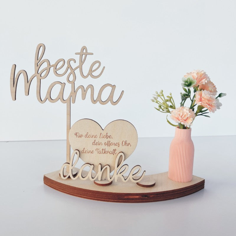 Viertemodul Set mit Dekovase und Stecker für Muttertag