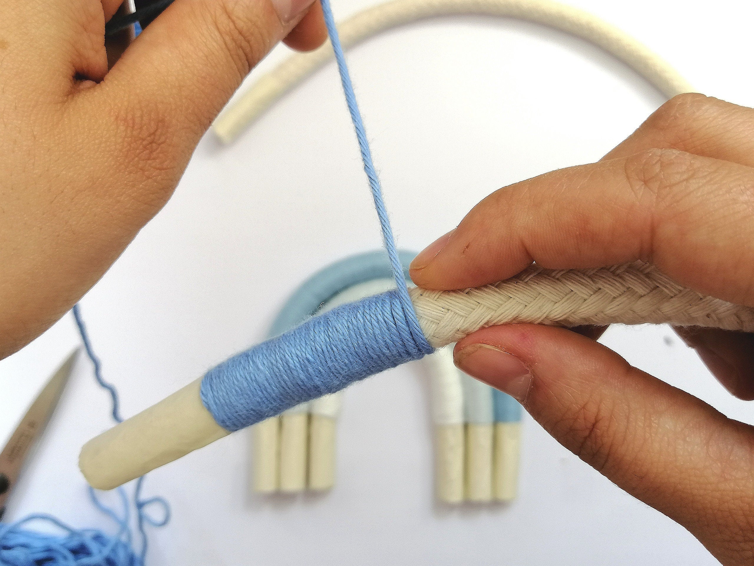 DIY Makramee Regenbogen PDF TUTORIAL Do it Yourself Rainbow Tutorial Fiber Rainbow Macrame Rainbow