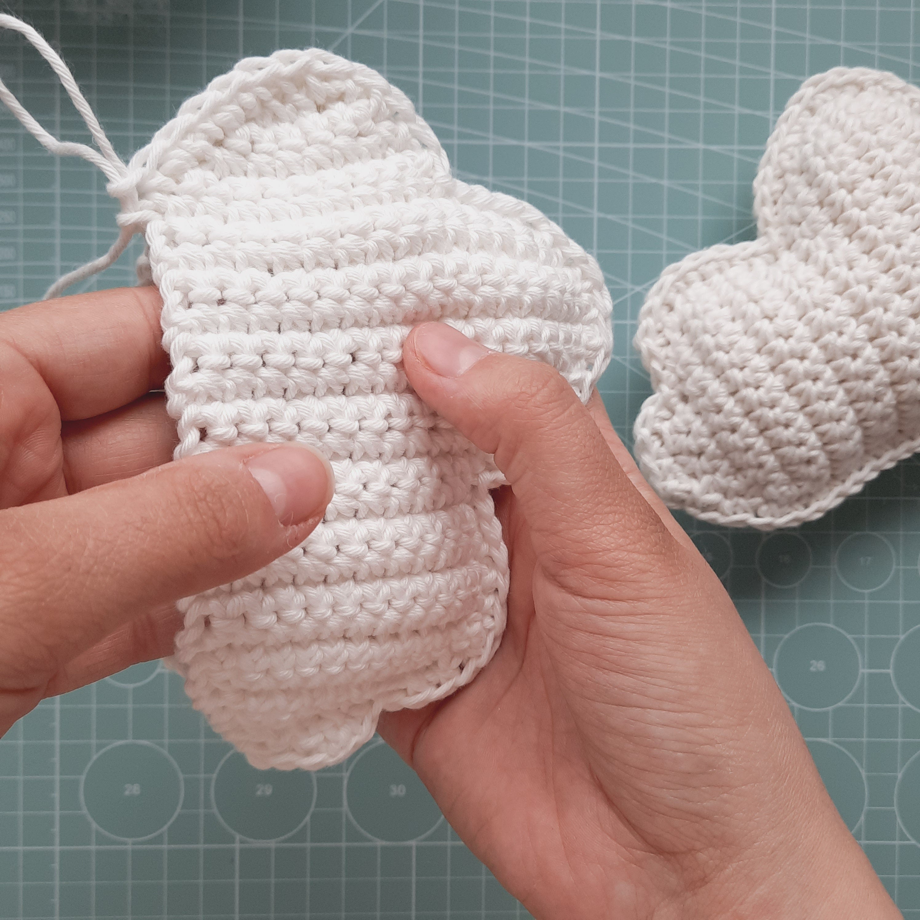 Cloud Crochet Pattern, PDF TUTORIAL Cloud, Do it Yourself Cloud, Written Instructions for Clouds