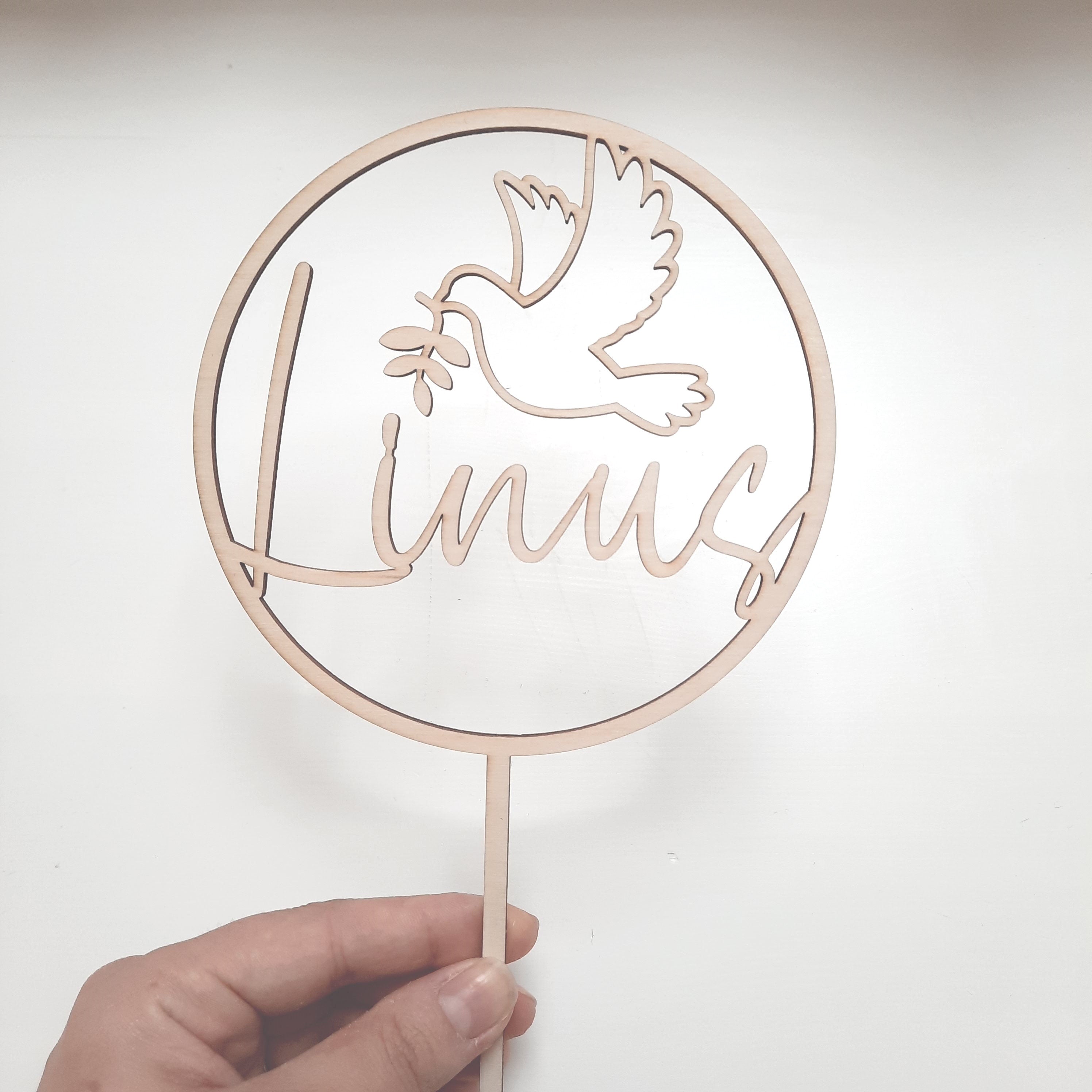 Caketopper für eine Taufe, Kuchendekoration, Tortenverzierung, Taufgeschenk