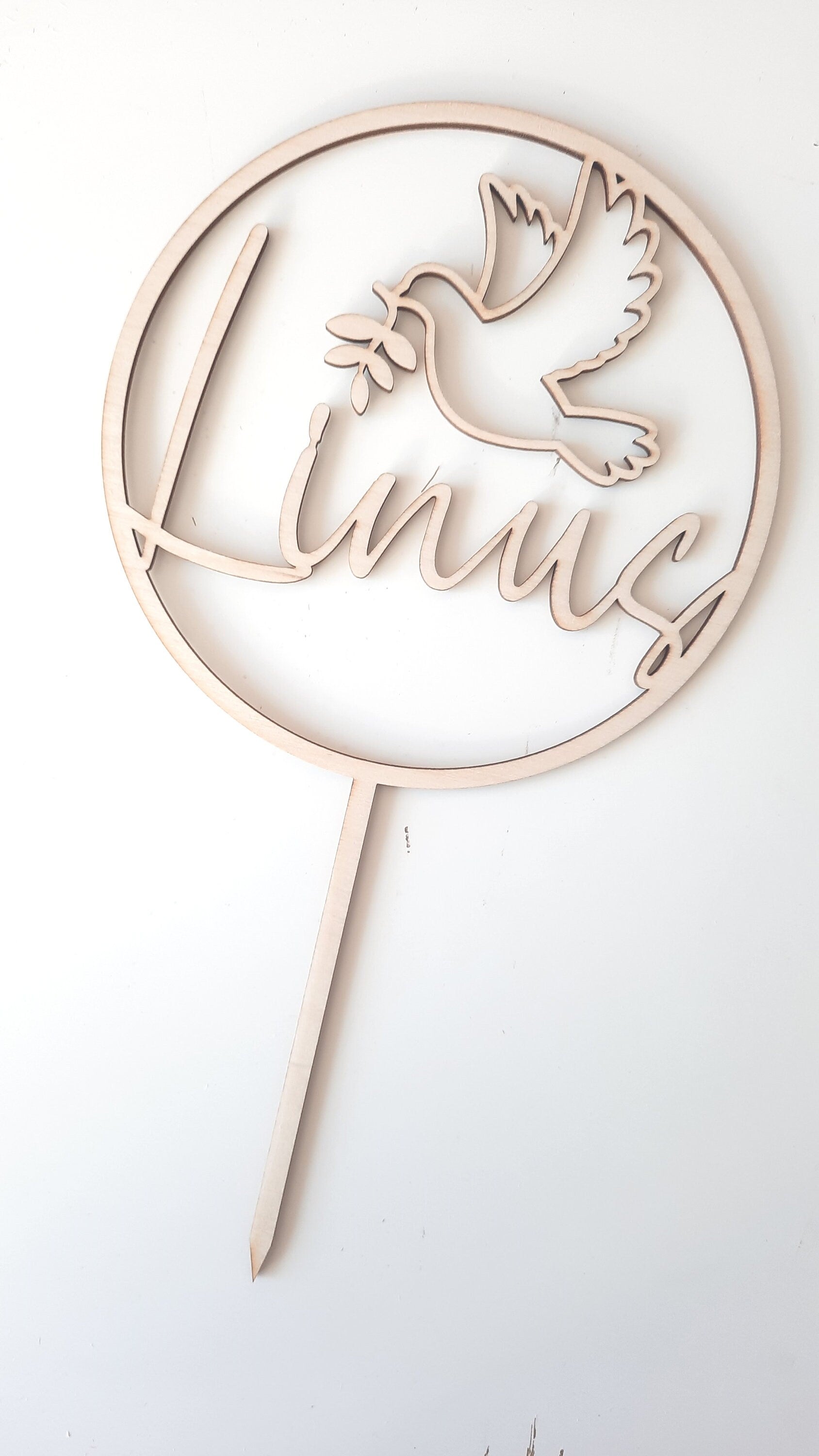 Caketopper für eine Taufe, Kuchendekoration, Tortenverzierung, Taufgeschenk