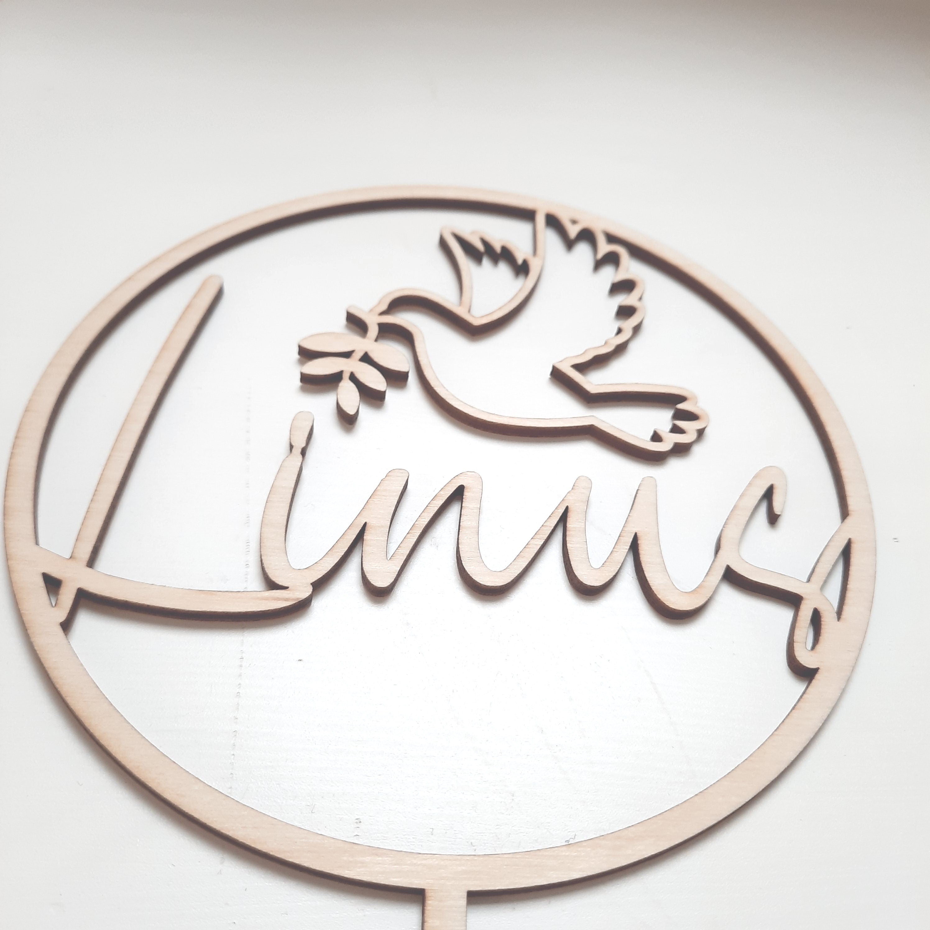 Caketopper für eine Taufe, Kuchendekoration, Tortenverzierung, Taufgeschenk