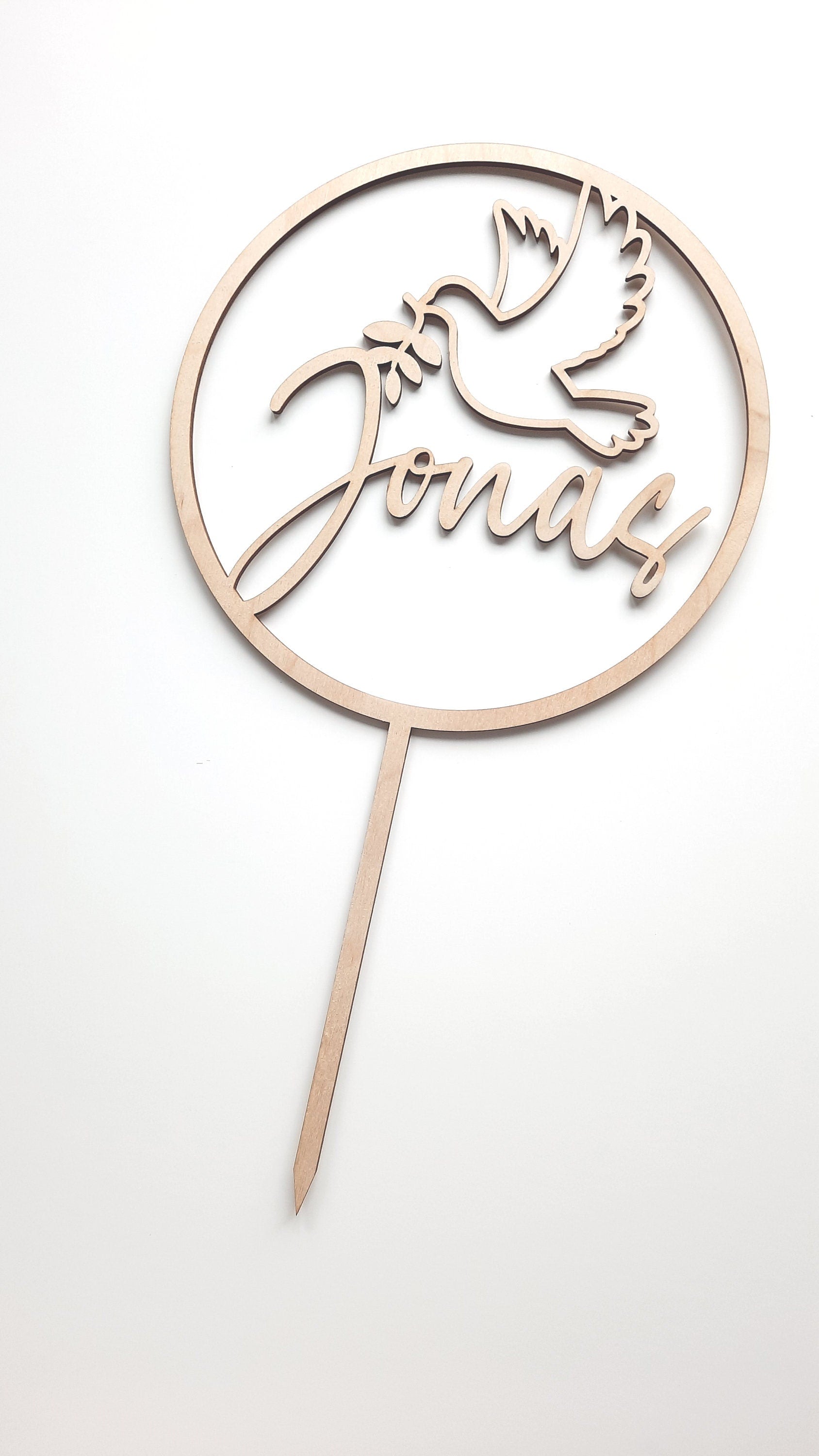 Caketopper für eine Taufe, Kuchendekoration, Tortenverzierung, Taufgeschenk