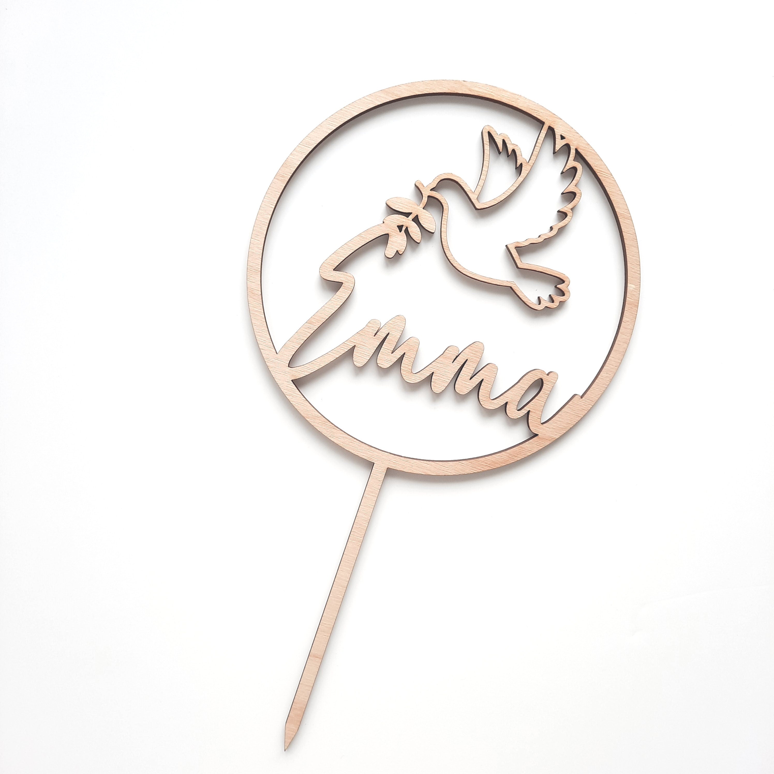 Caketopper für eine Taufe, Kuchendekoration, Tortenverzierung, Taufgeschenk