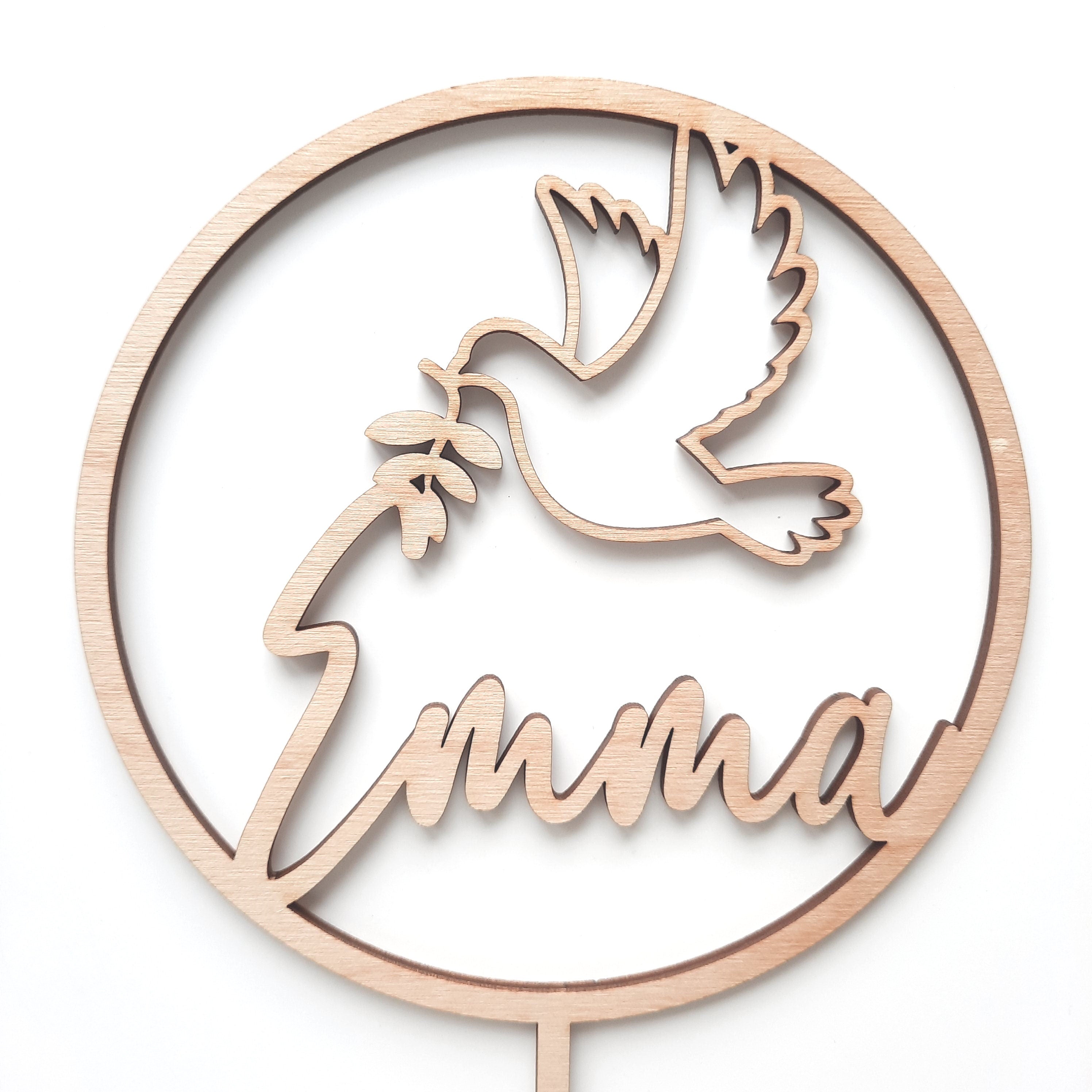 Caketopper für eine Taufe, Kuchendekoration, Tortenverzierung, Taufgeschenk