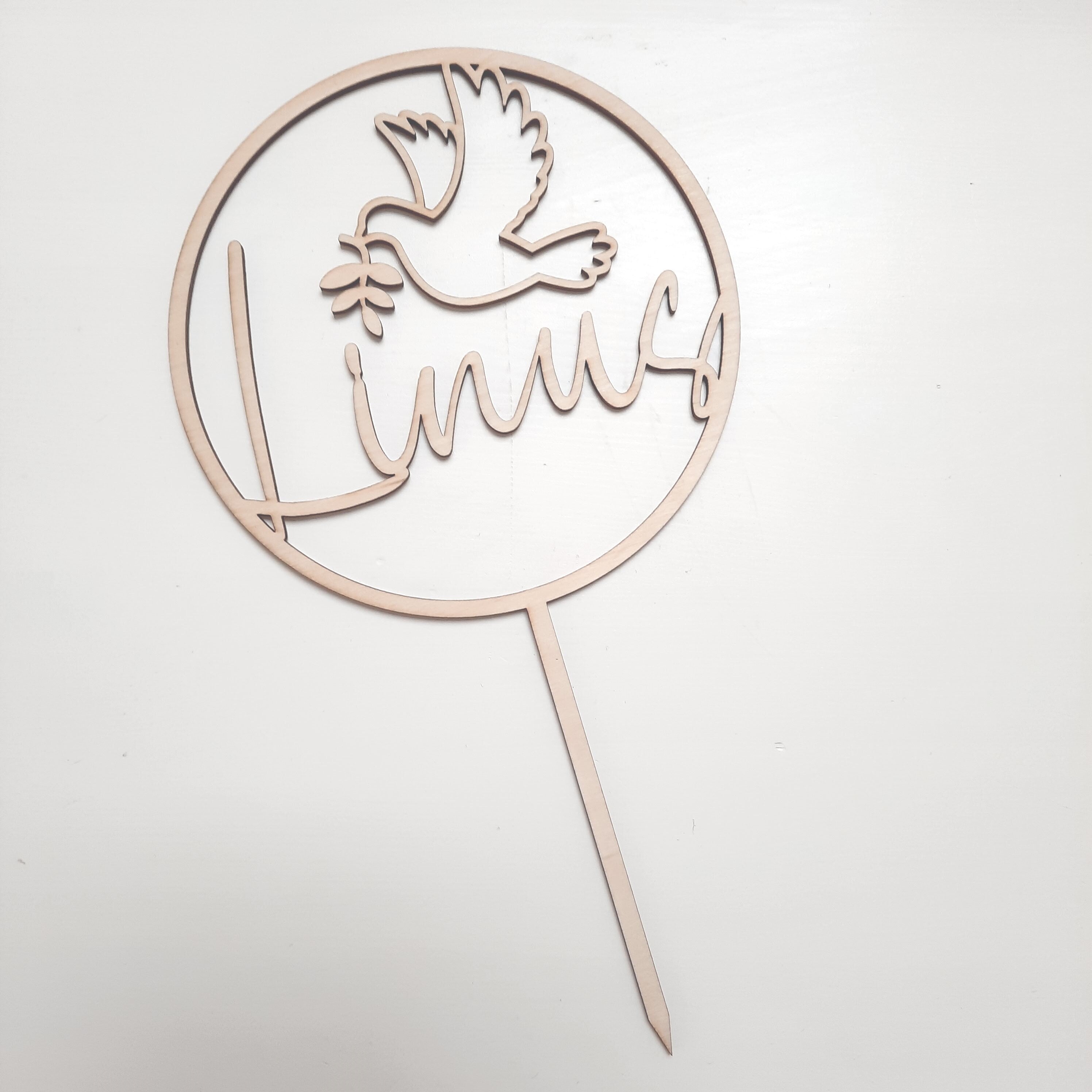 Caketopper für eine Taufe, Kuchendekoration, Tortenverzierung, Taufgeschenk