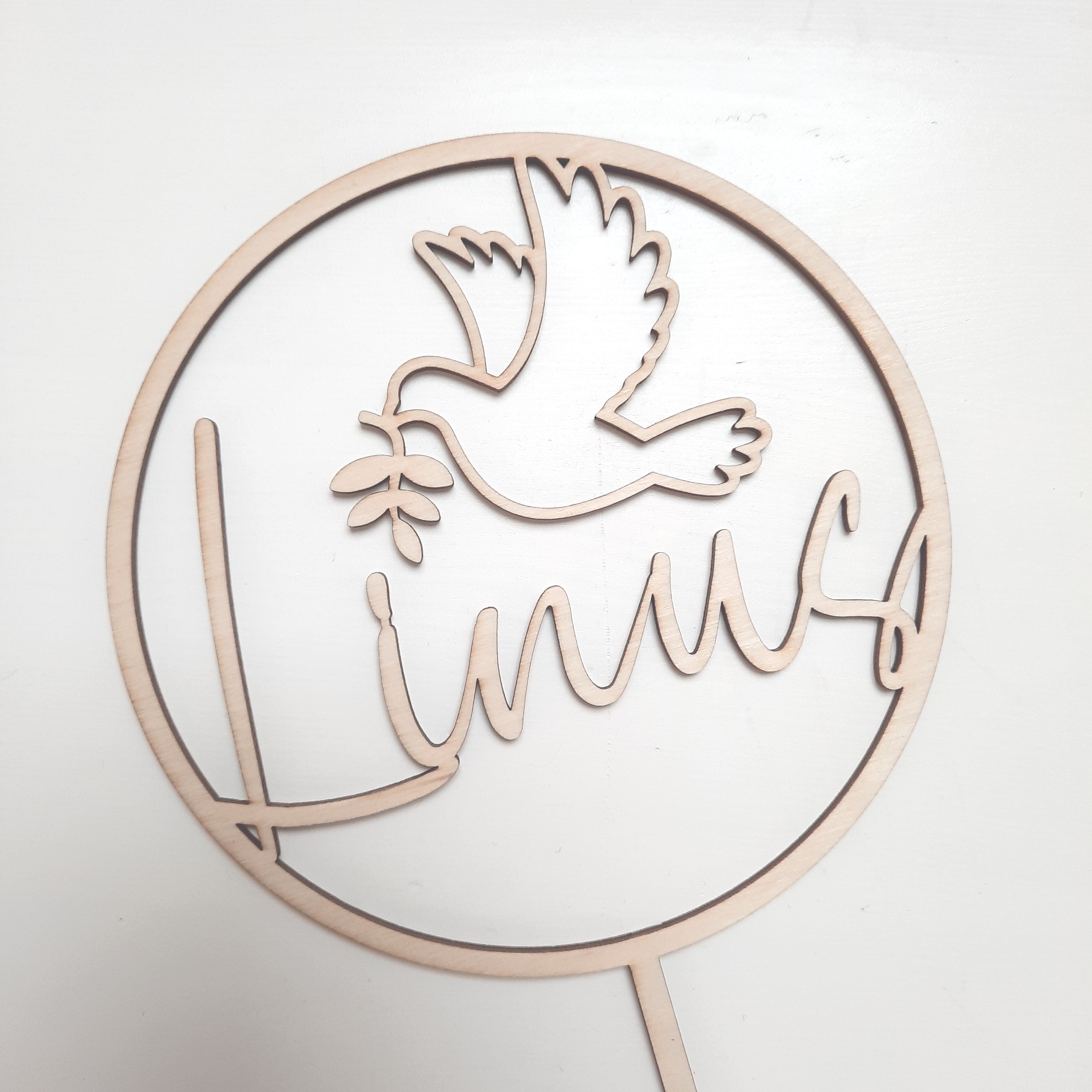 Caketopper für eine Taufe, Kuchendekoration, Tortenverzierung, Taufgeschenk