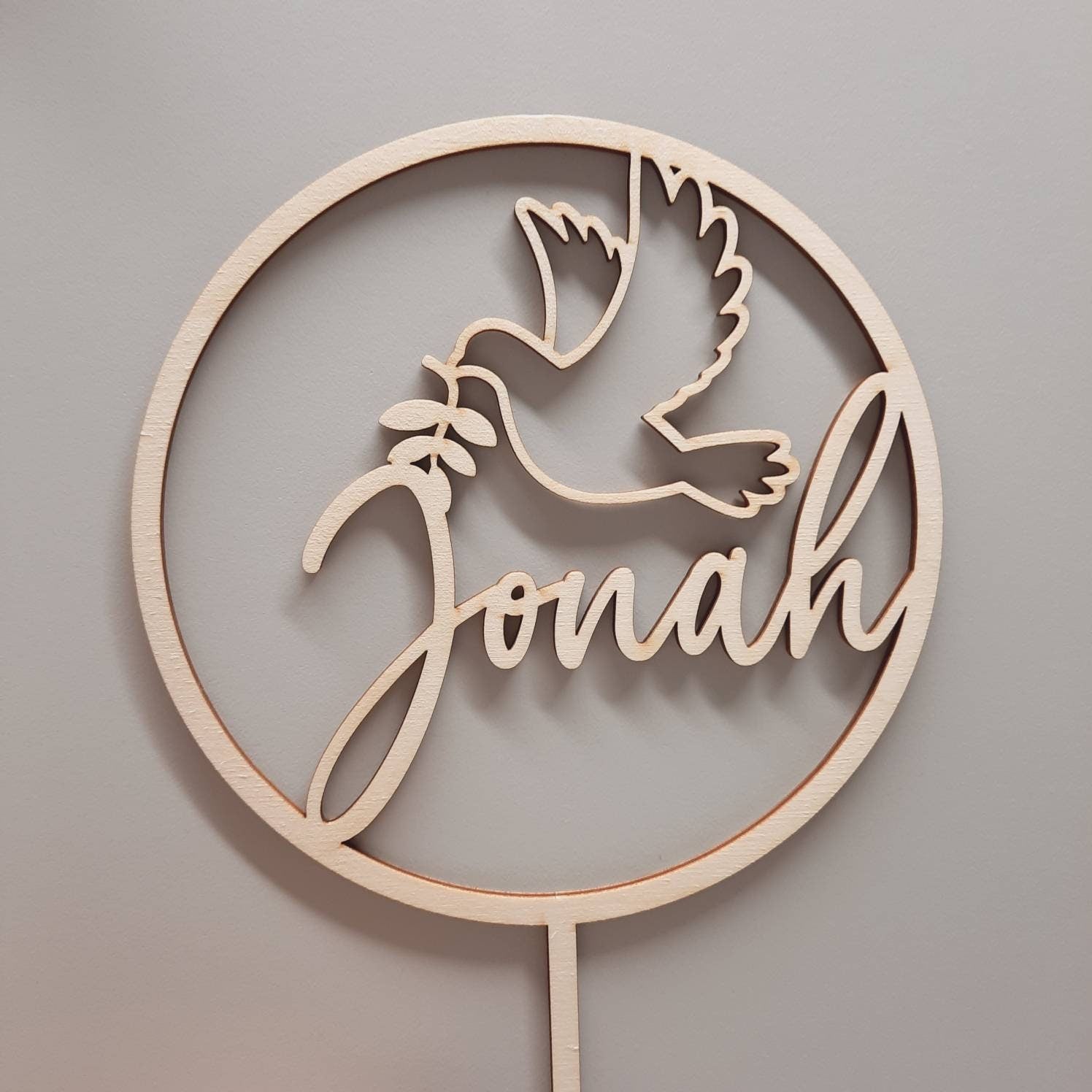 Caketopper für eine Taufe, Kuchendekoration, Tortenverzierung, Taufgeschenk