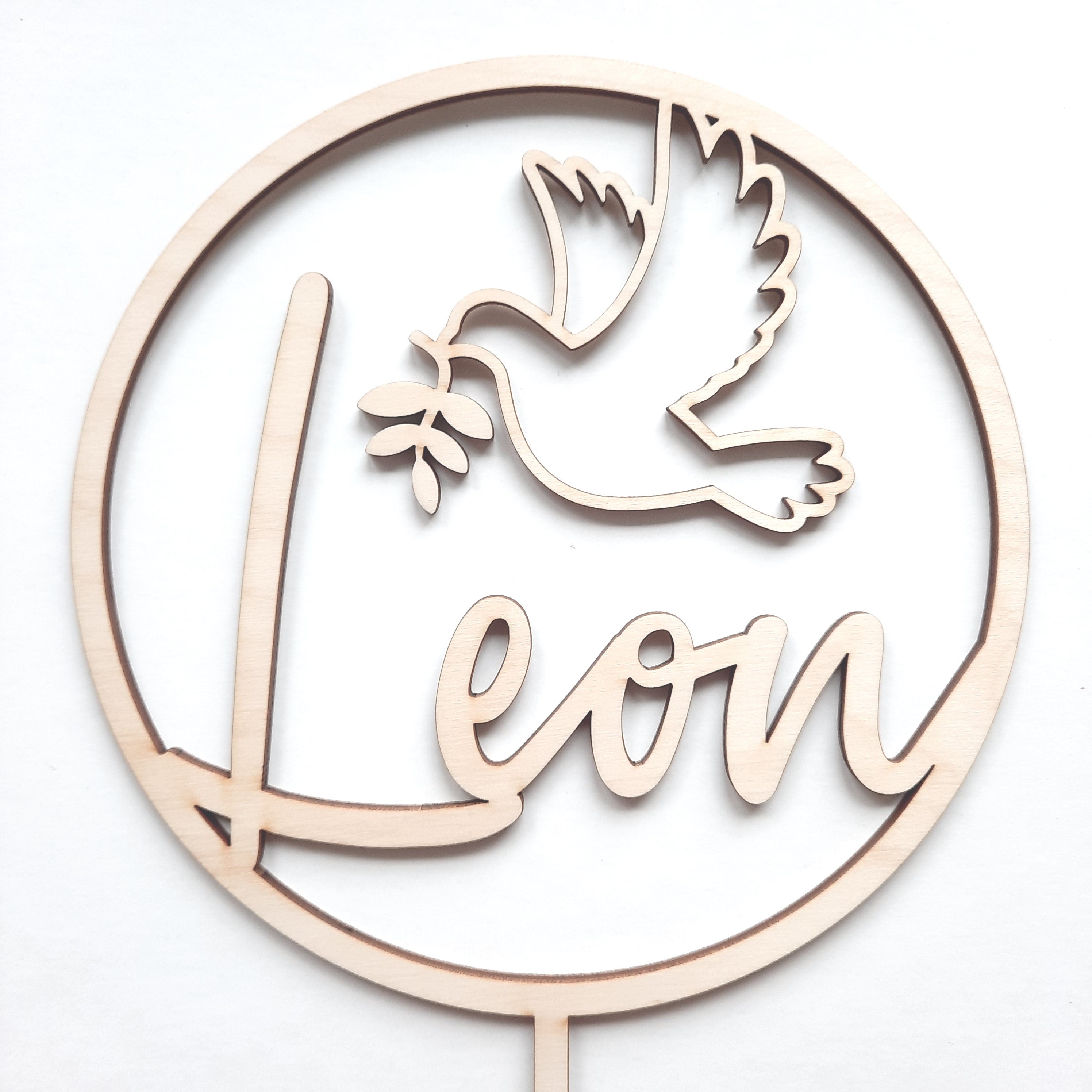 Caketopper für eine Taufe, Kuchendekoration, Tortenverzierung, Taufgeschenk