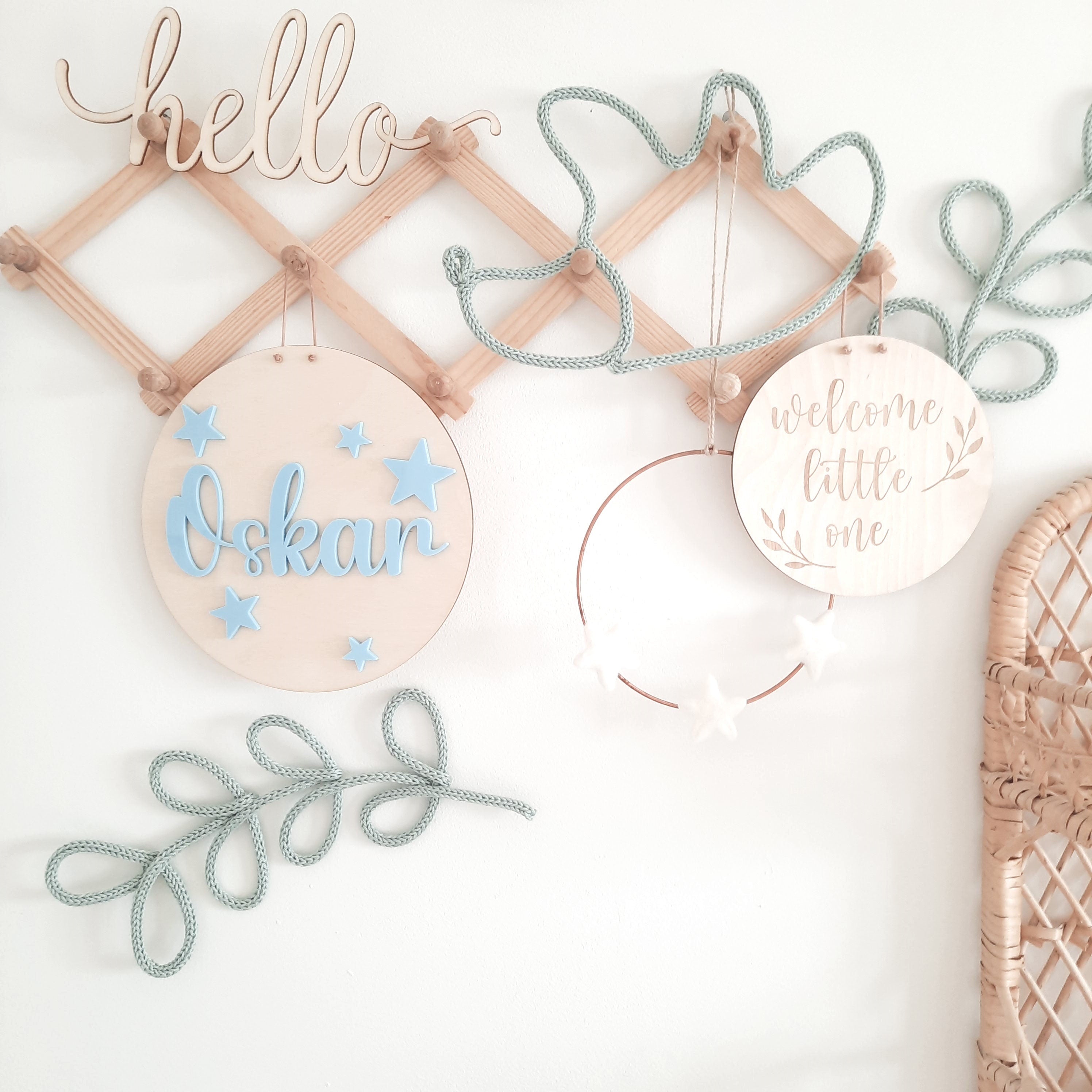 Personalisiertes Holzschild mit Acrylglas und Holz, Holzschild zur Geburt, Geschenk zur Geburt