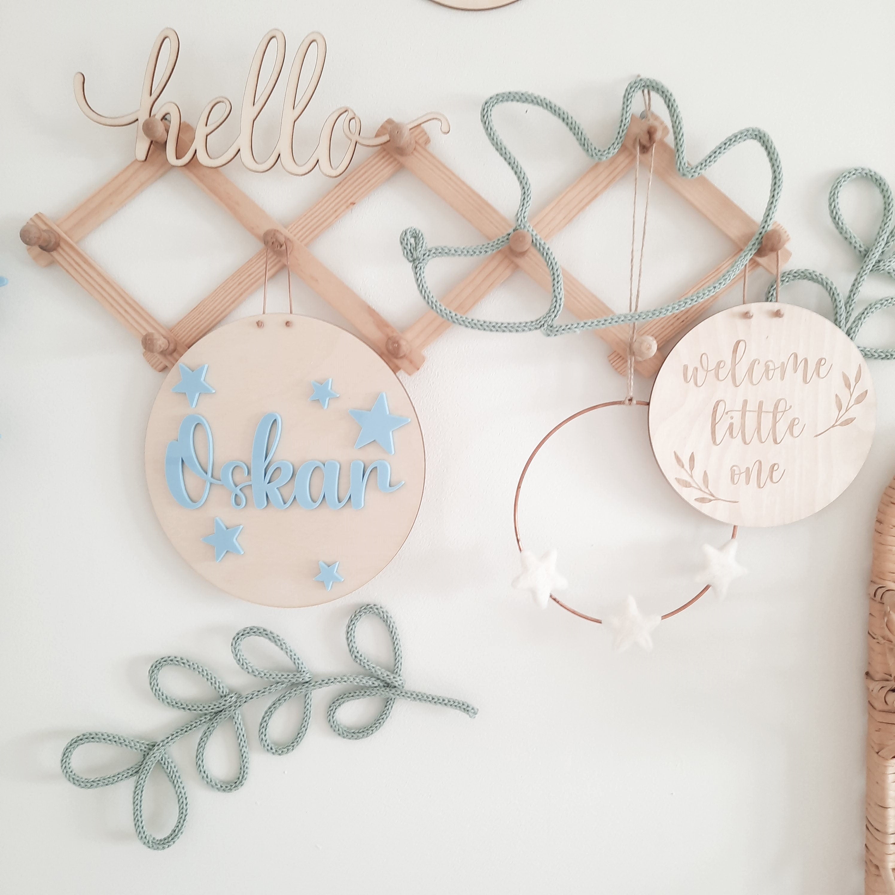 Personalisiertes Holzschild mit Acrylglas und Holz, Holzschild zur Geburt, Geschenk zur Geburt