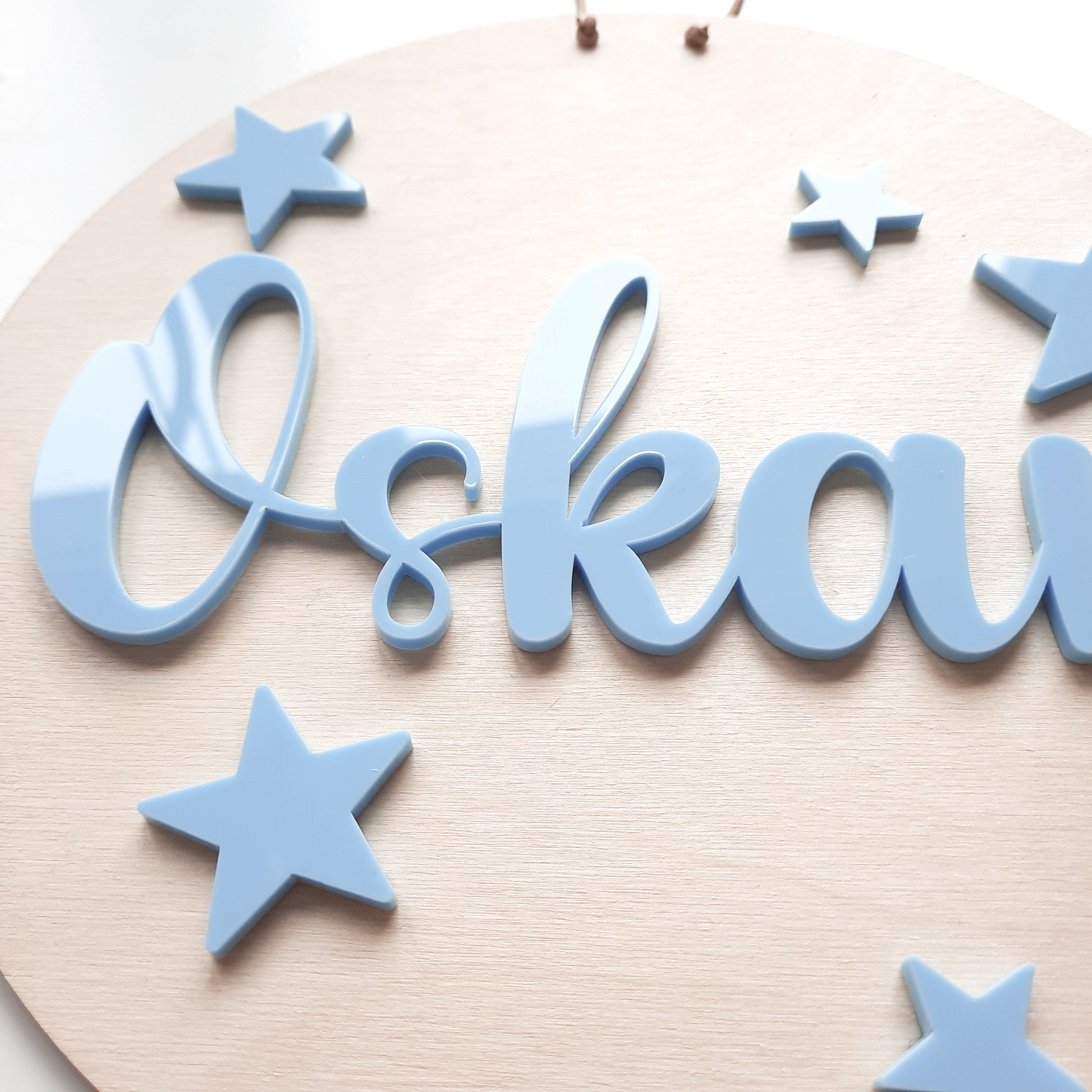 Personalisiertes Holzschild mit Acrylglas und Holz, Holzschild zur Geburt, Geschenk zur Geburt