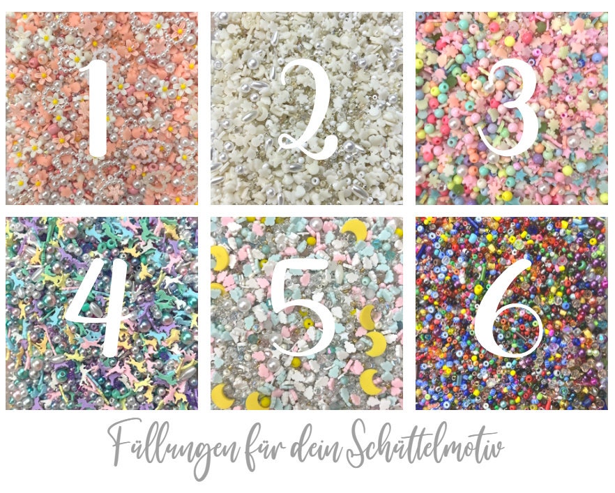 Bastelset Schüttelkugel-Anhänger Partylöwe, Bärenkopf, Bär, Löwenkopf, Fuchs