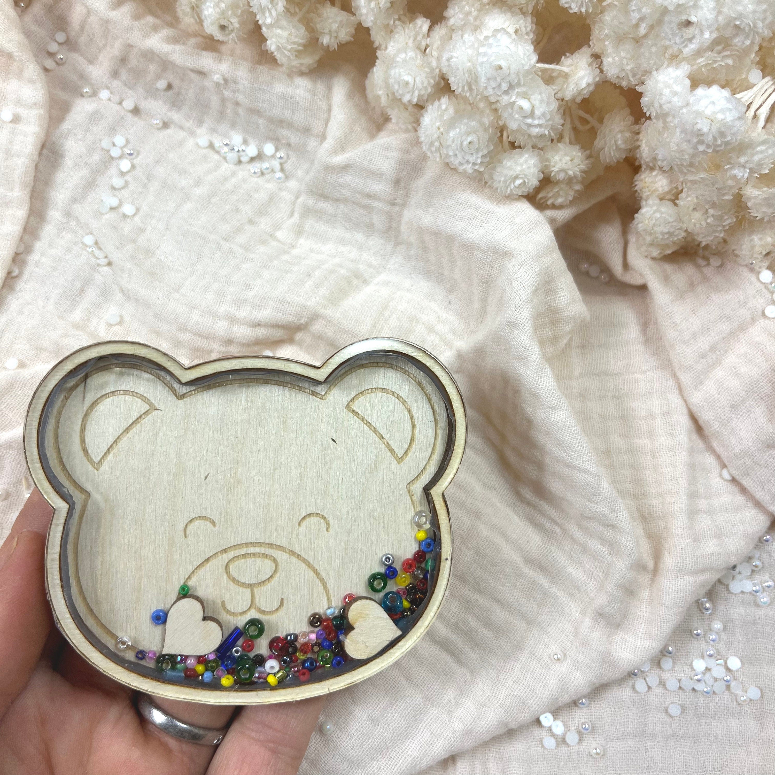 Bastelset Schüttelkugel-Anhänger Partylöwe, Bärenkopf, Bär, Löwenkopf, Fuchs