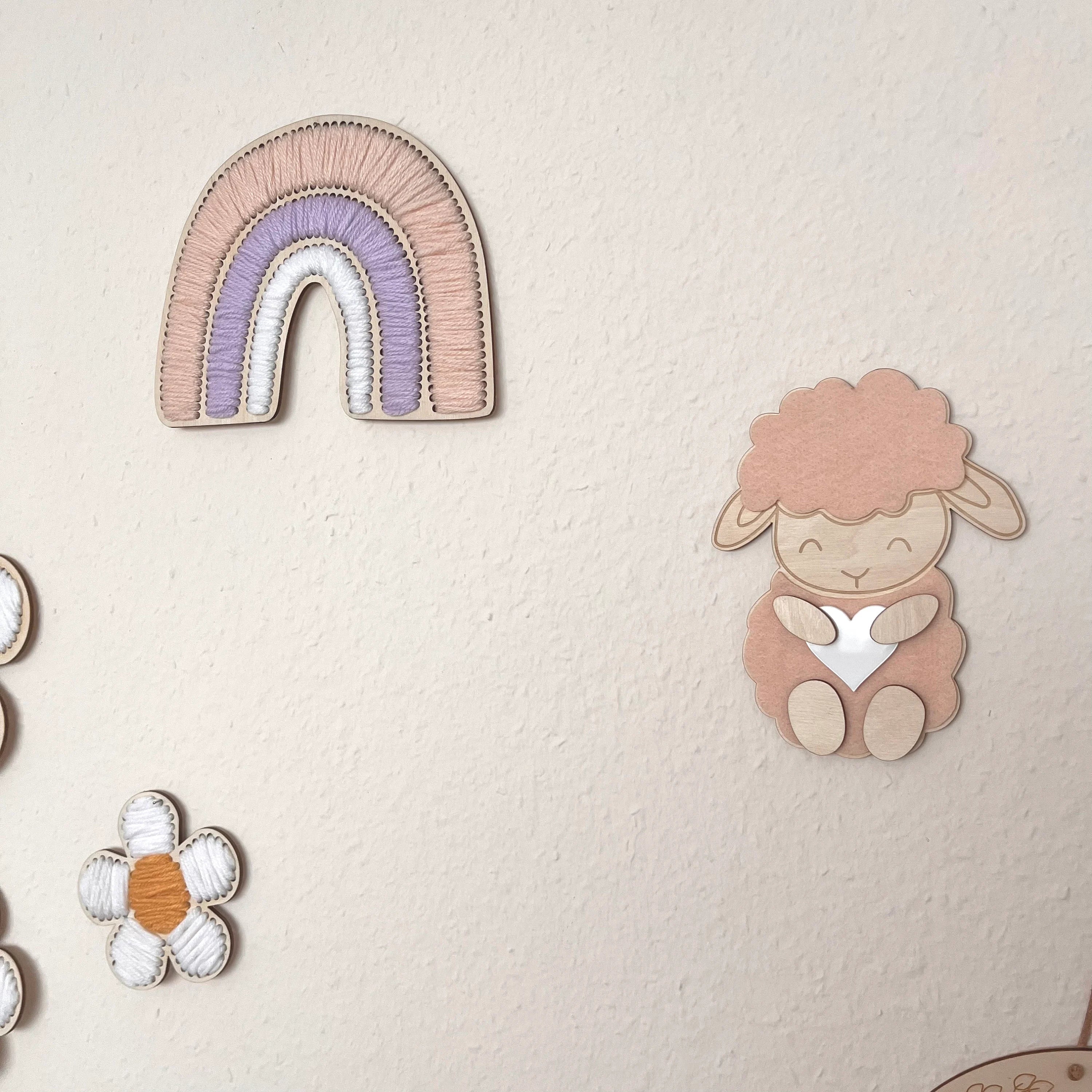 Bastelidee Kinder Schaf, Bastelprojekt mit Kind, Do It Yourself Schaf