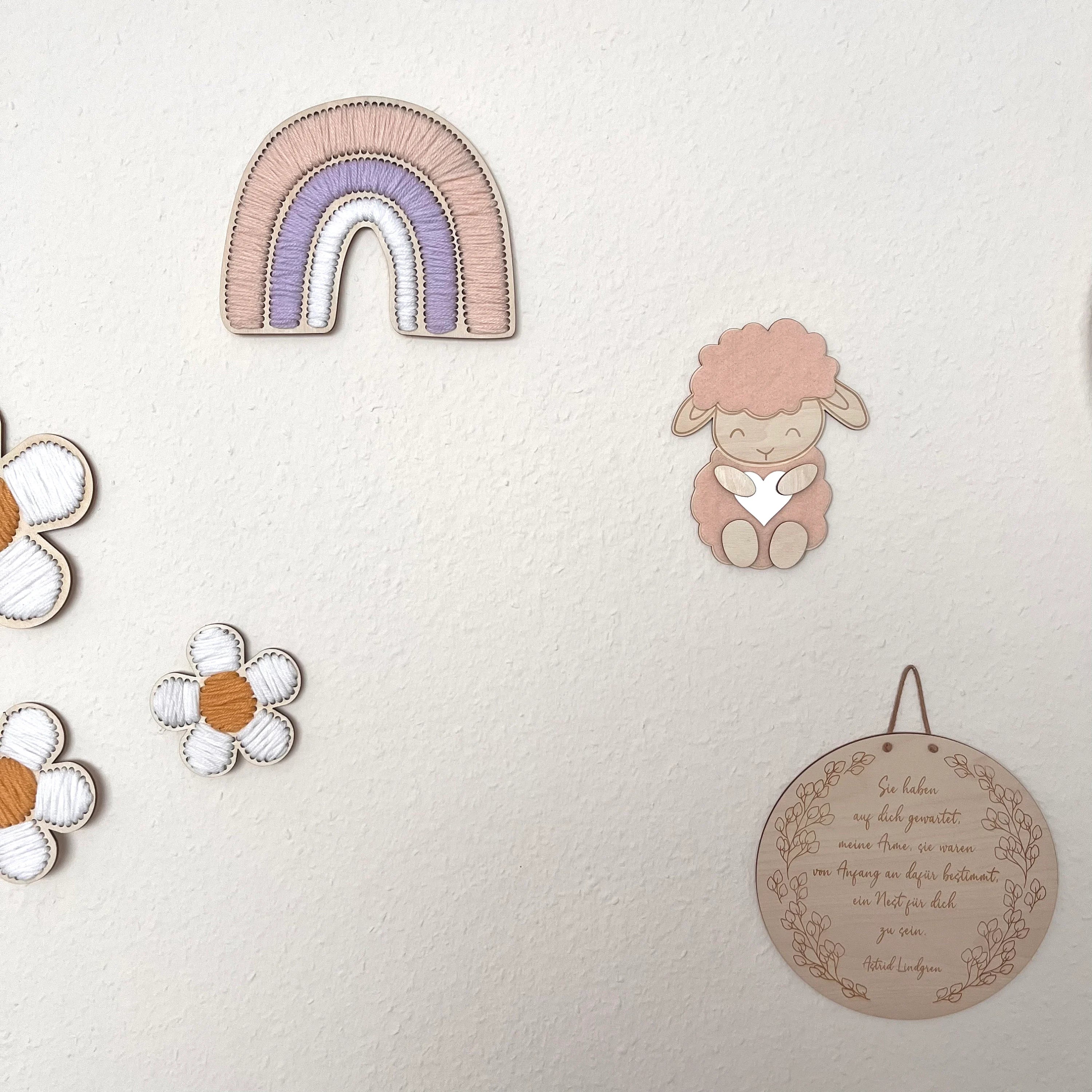 Bastelidee Kinder Schaf, Bastelprojekt mit Kind, Do It Yourself Schaf