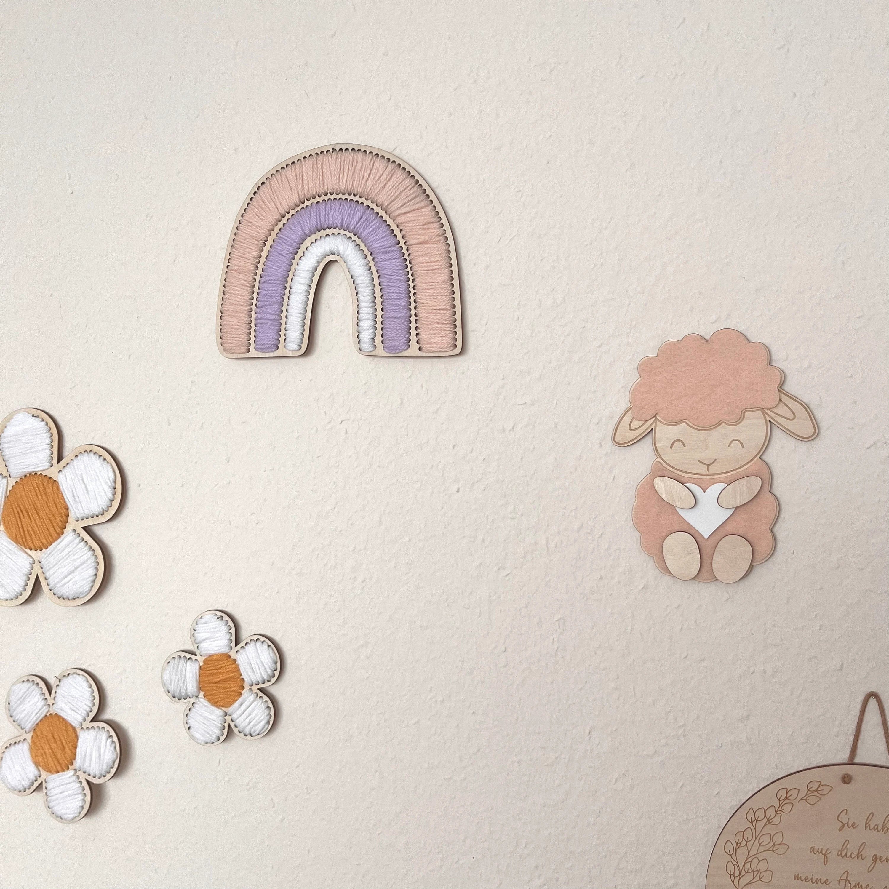 Bastelidee Kinder Schaf, Bastelprojekt mit Kind, Do It Yourself Schaf