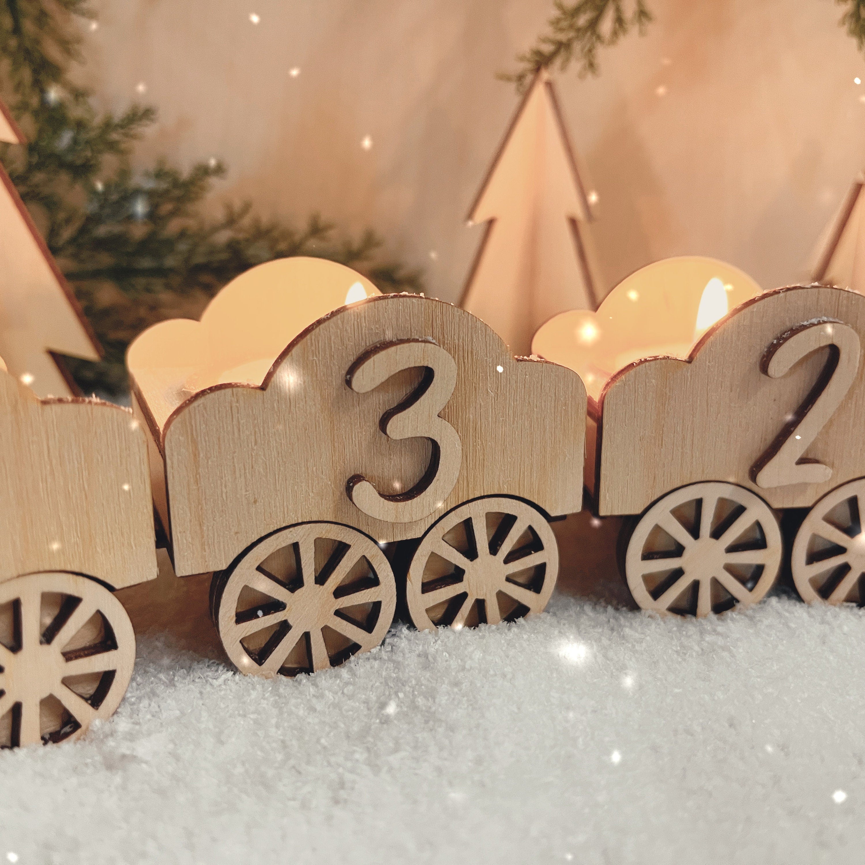 Weihnachtsdeko Adventszug, Weihnachtszug, Weihnachtsdekoration Zug, Tischdekoration Weihnachten, Fenstersims Deko, Winterdeko