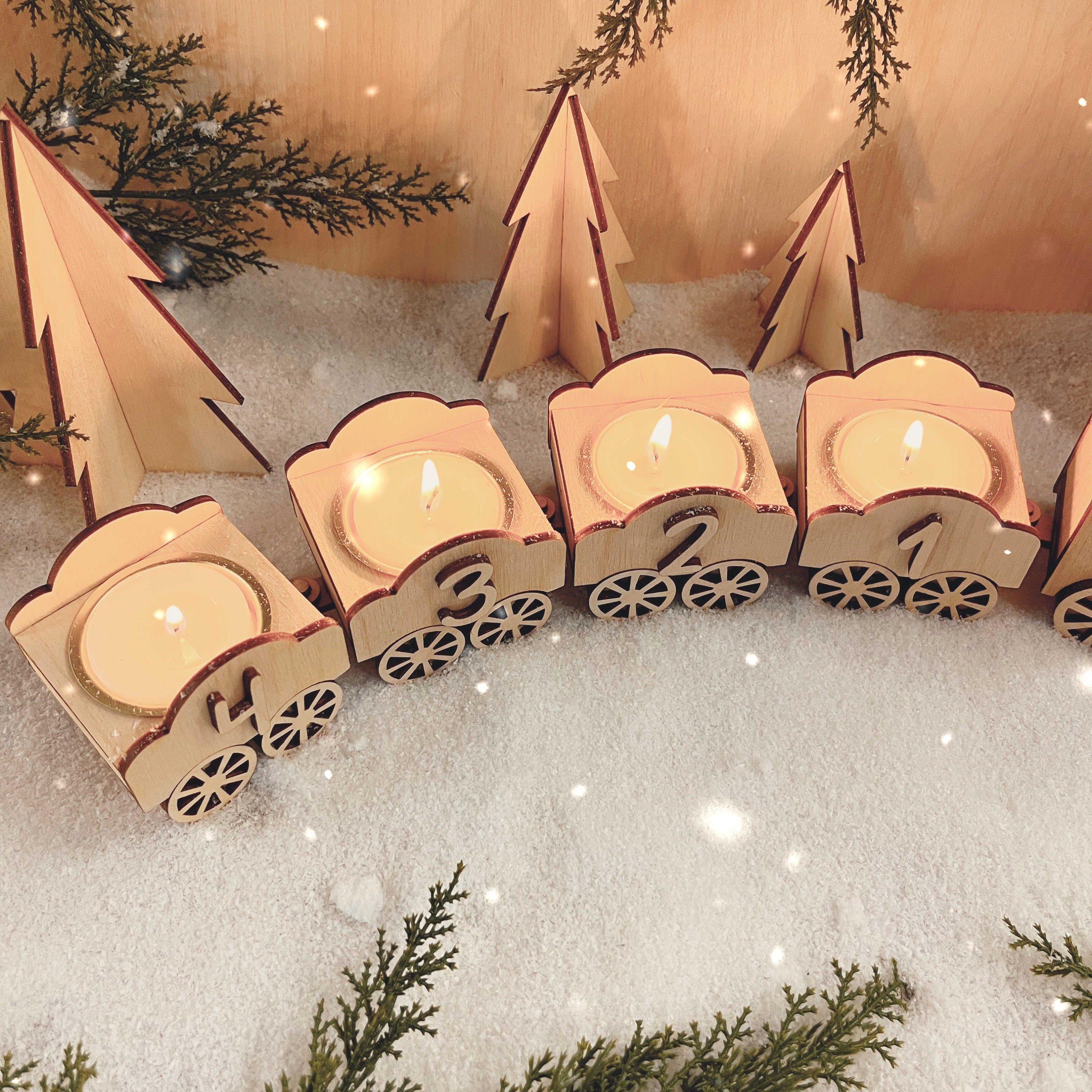 Weihnachtsdeko Adventszug, Weihnachtszug, Weihnachtsdekoration Zug, Tischdekoration Weihnachten, Fenstersims Deko, Winterdeko