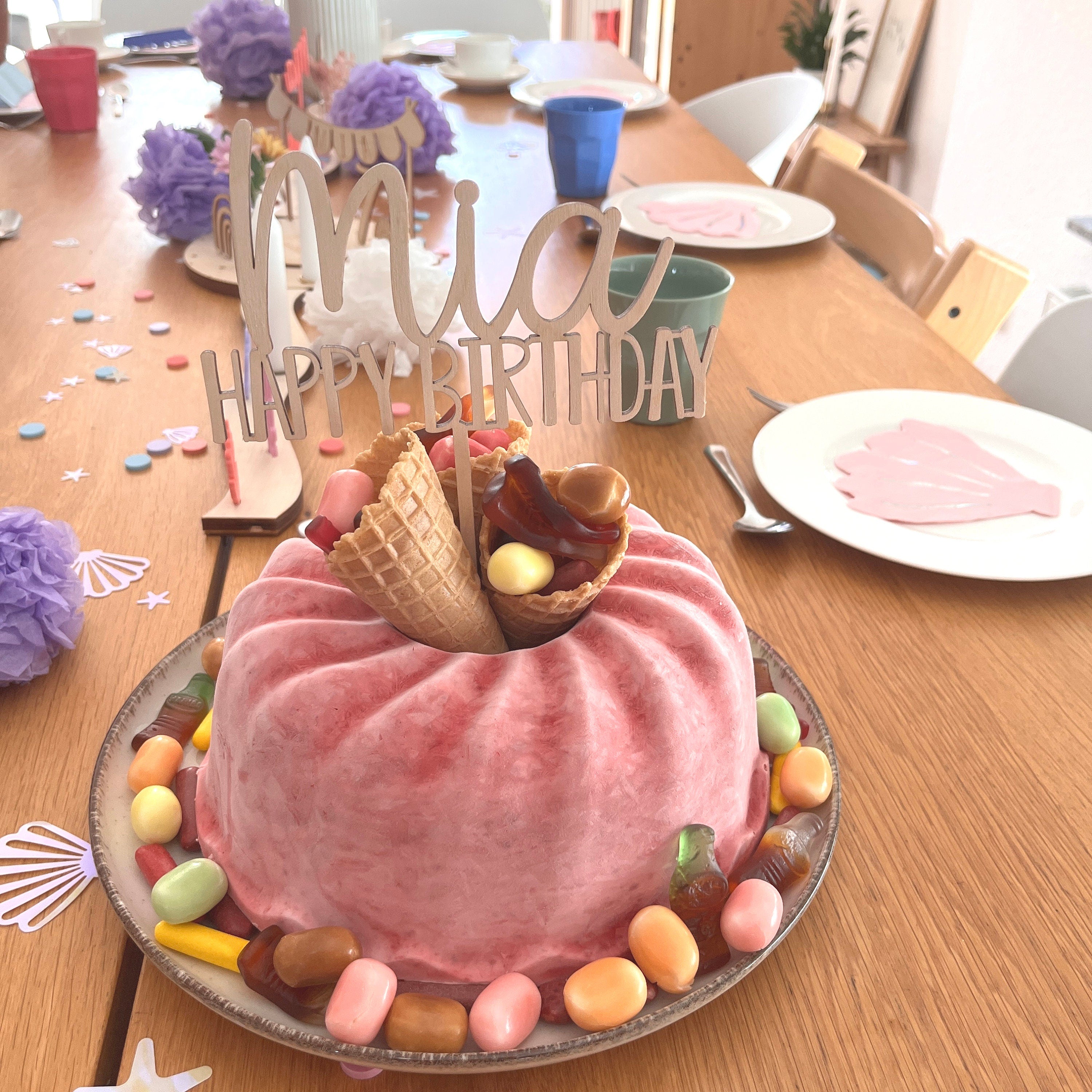 Happy Birthday Caketopper personalisiert, Caketopper Geburtstag