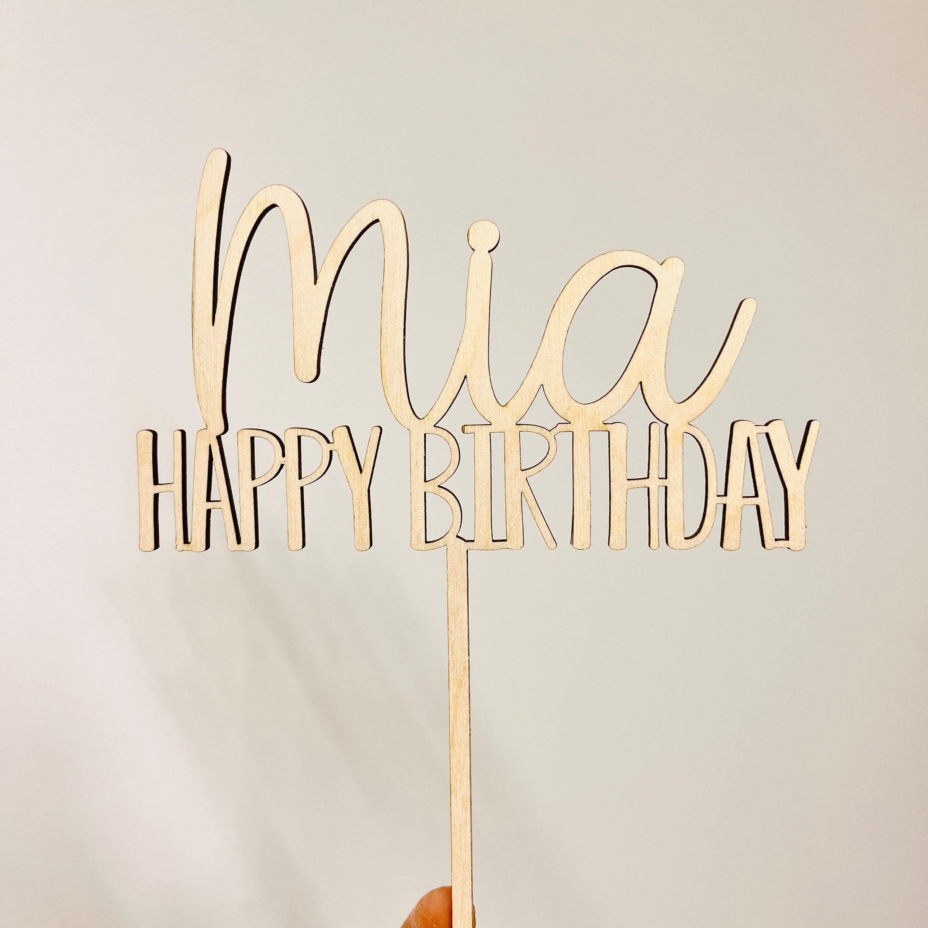 Happy Birthday Caketopper personalisiert, Caketopper Geburtstag
