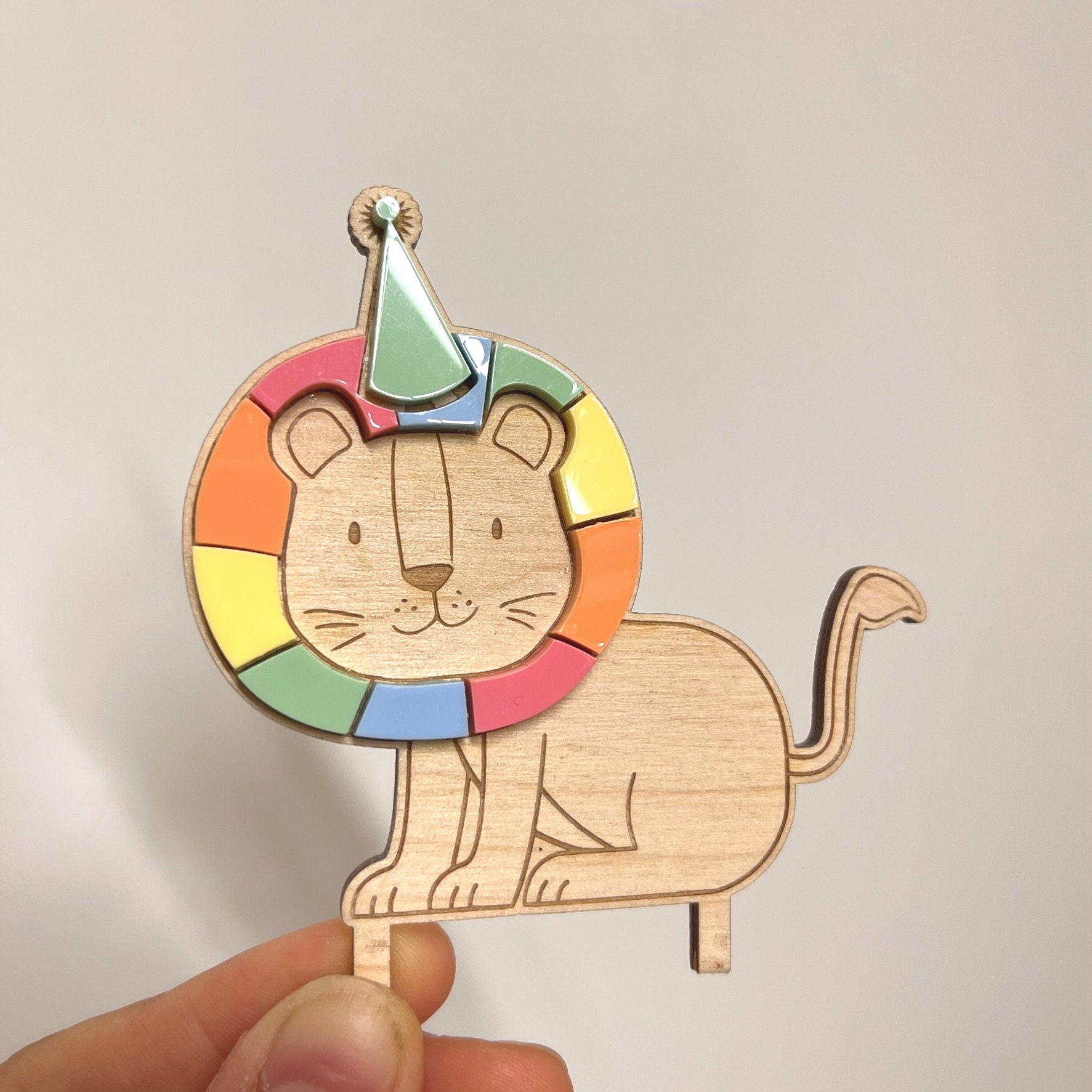 Motivstecker Luftballon für Personalisierten Geburtstagsteller mit Vase und Kerze, Geburtstagskranz, Tischdeko