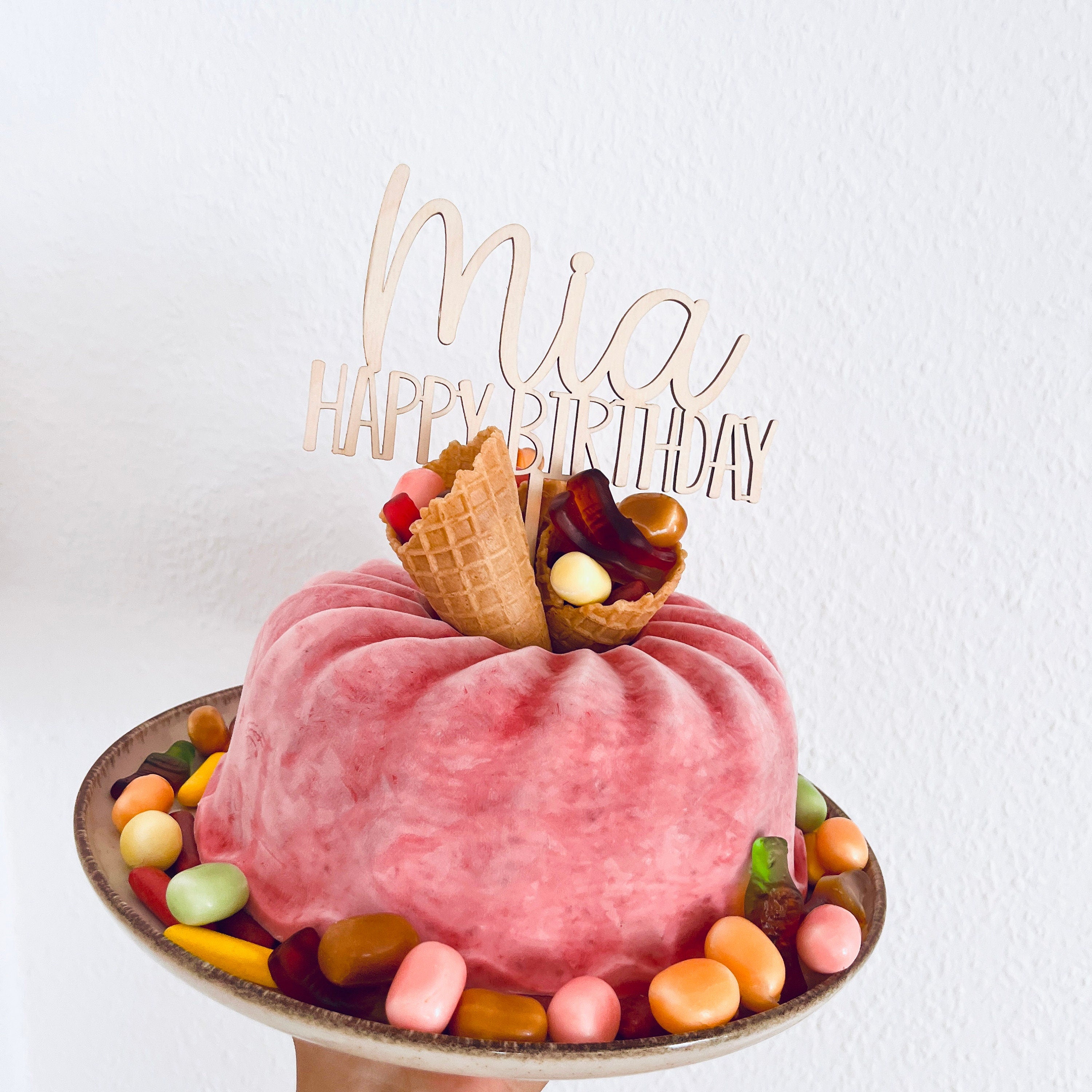 Happy Birthday Caketopper personalisiert, Caketopper Geburtstag