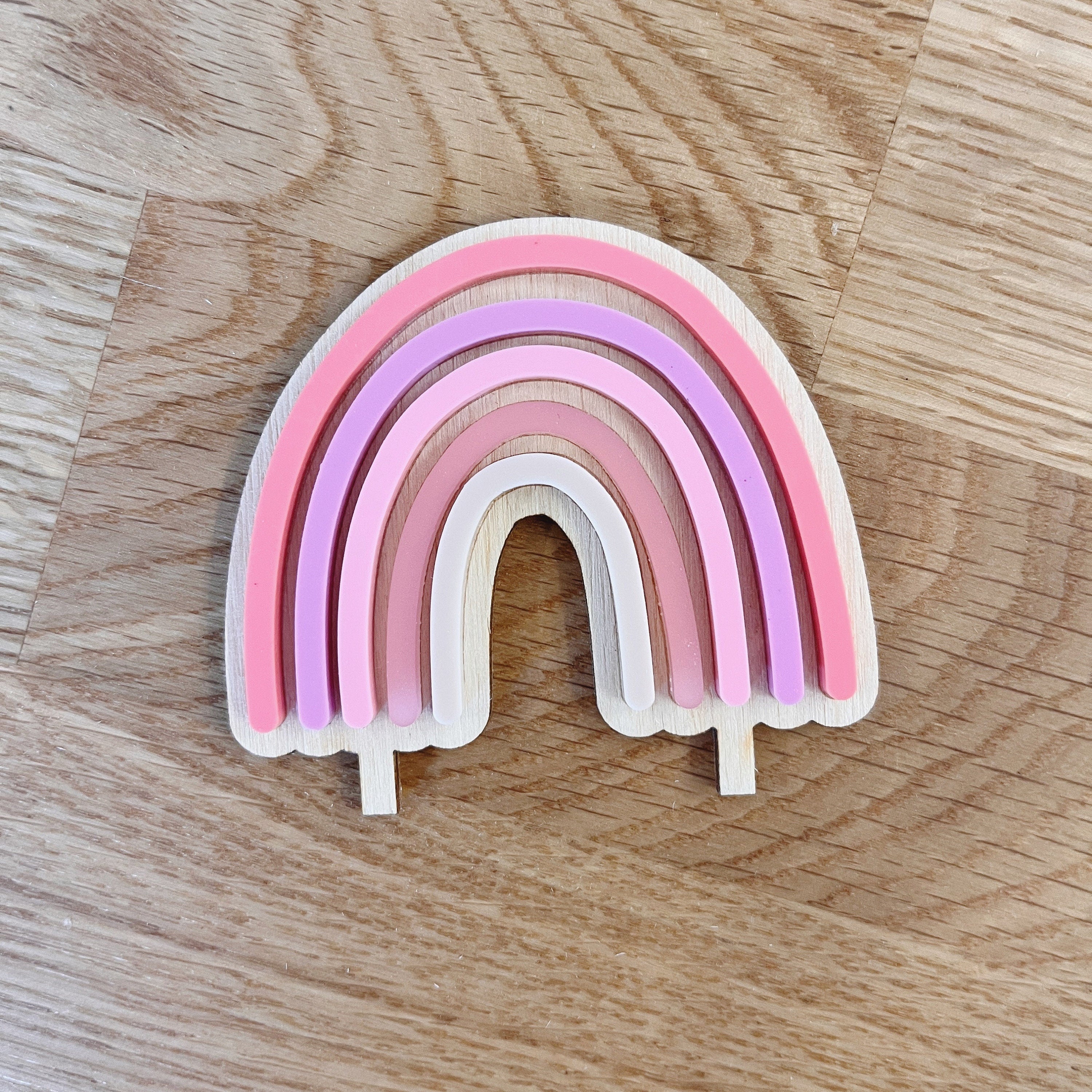 Personalisierter Geburtstagsteller „Think Pink“ mit Vase und Kerze, Kerzenplatte, Geburtstagsbrettchen, Geburtstagskranz