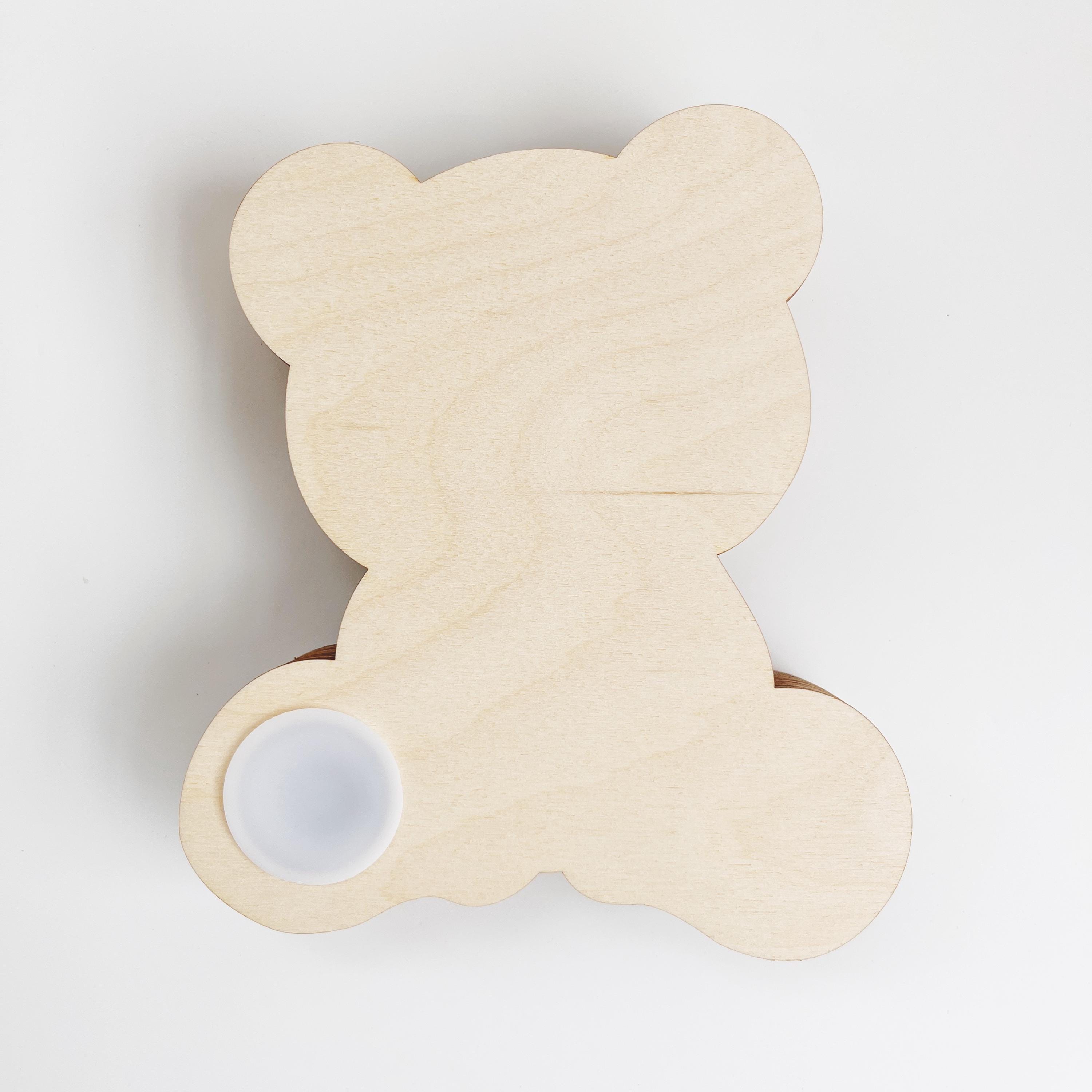 Spardose Kind personalisiert, Spardose Bär Holz