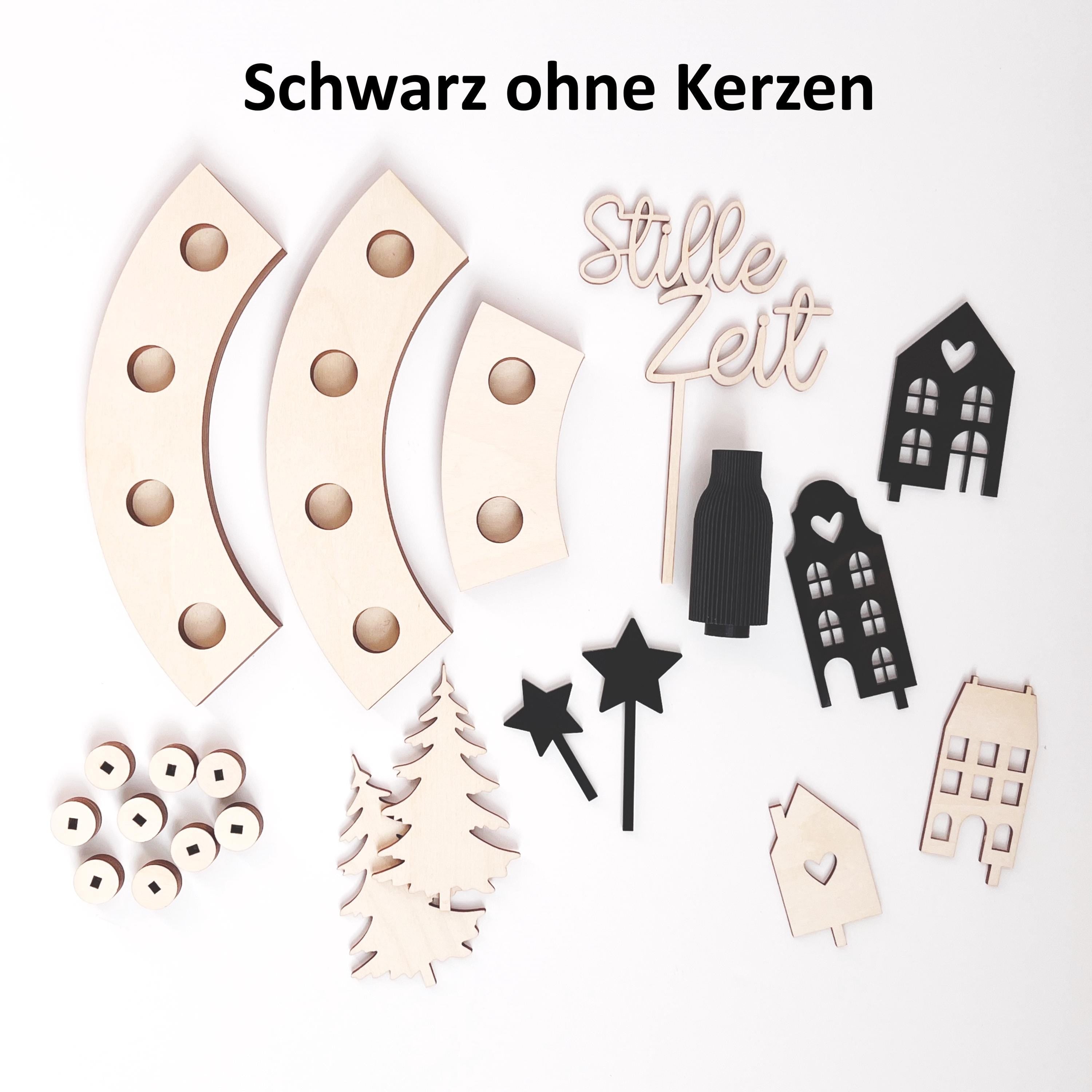 Adventskranz modern länglich – Tischdekoration für Weihnachten – Dekoration Weihnachtsfest – Moderner Adventskranz für dein Weihnachten