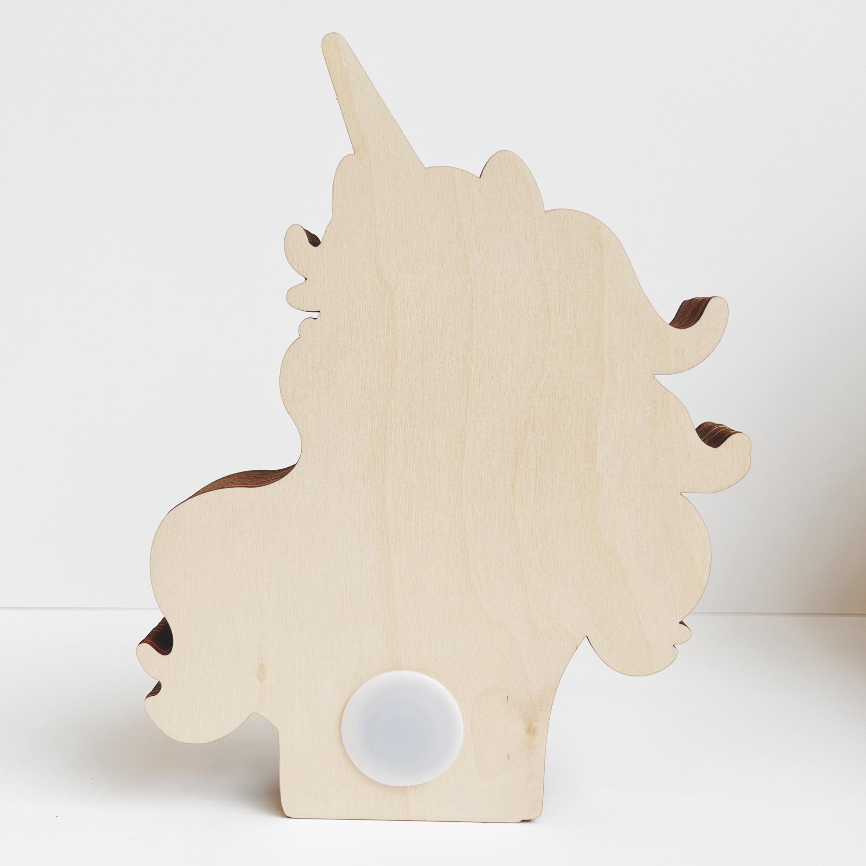 Personalisierte Einhorn-Spardose aus Holz – liebevoll handgefertigt, zauberhafte Kinderzimmer-Deko & Geschenkidee