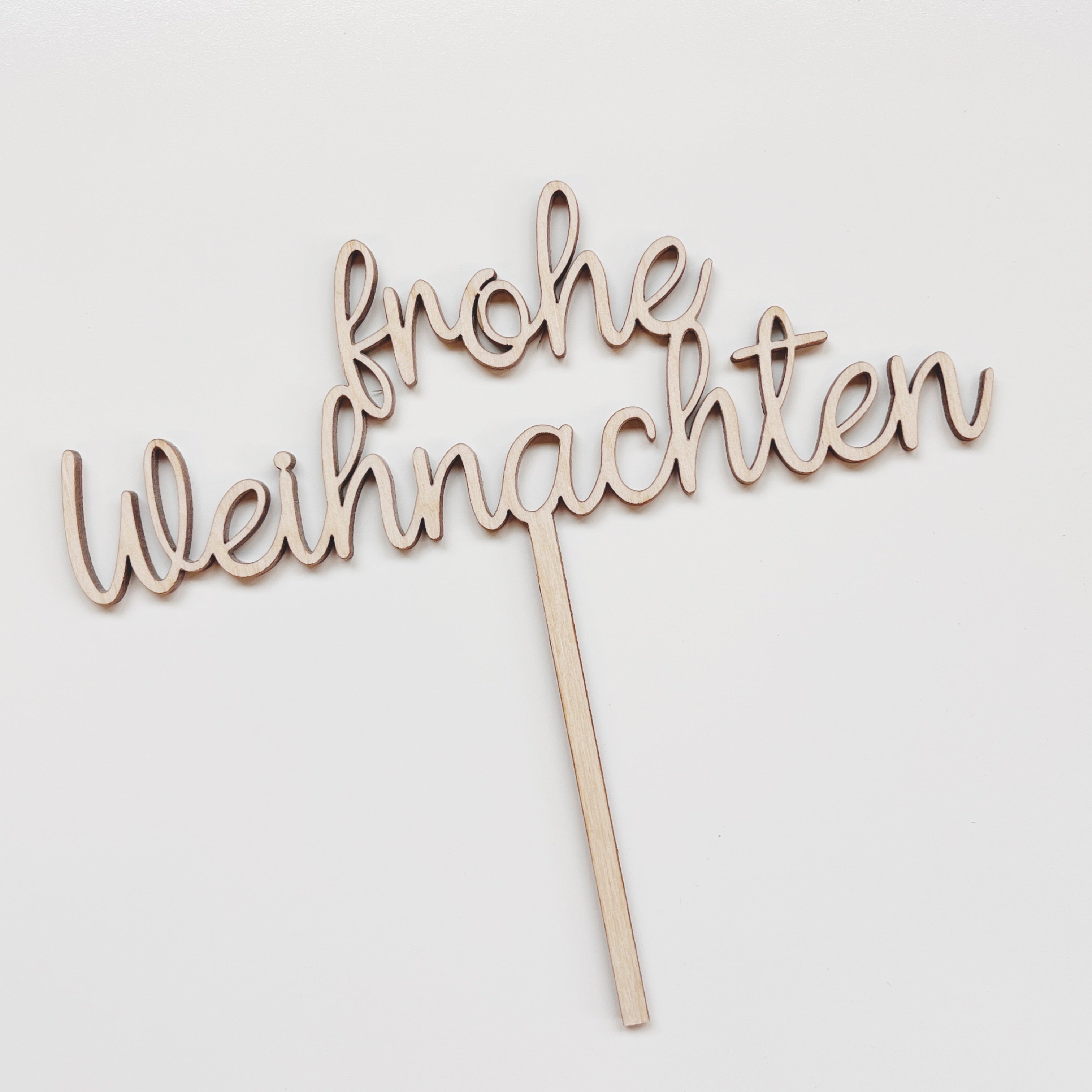 Schriftzug "frohe Weihnachten"