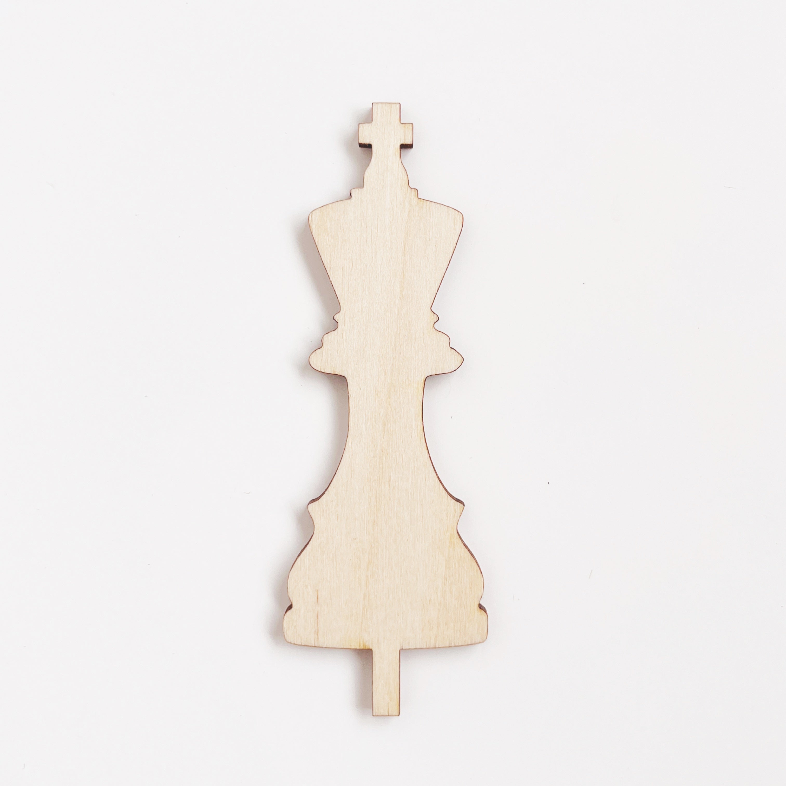 Motivstecker aus Holz, Schachfigur König