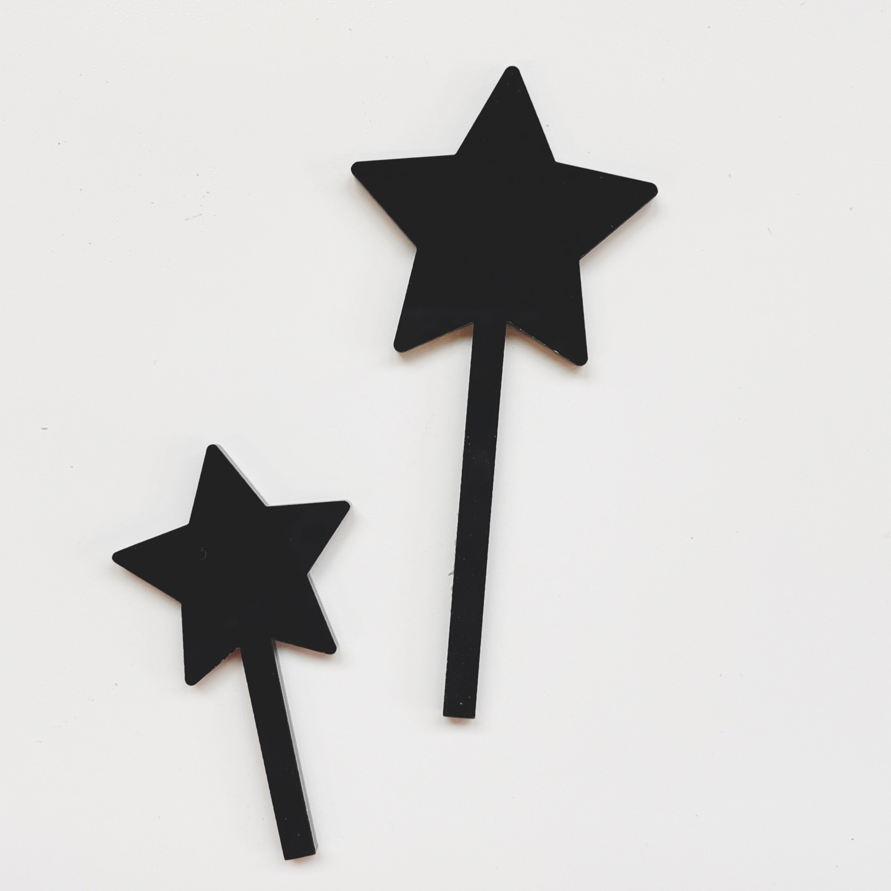 Sterne Stecker Set schwarz