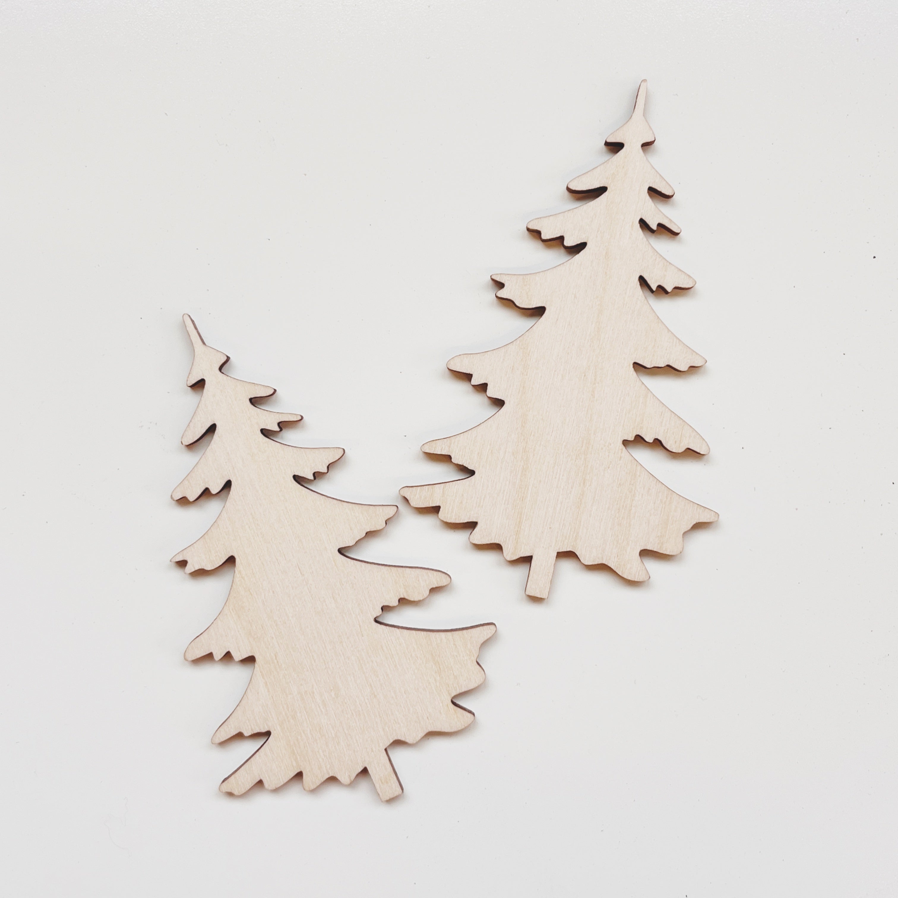 Tannenbäume Stecker Set natur