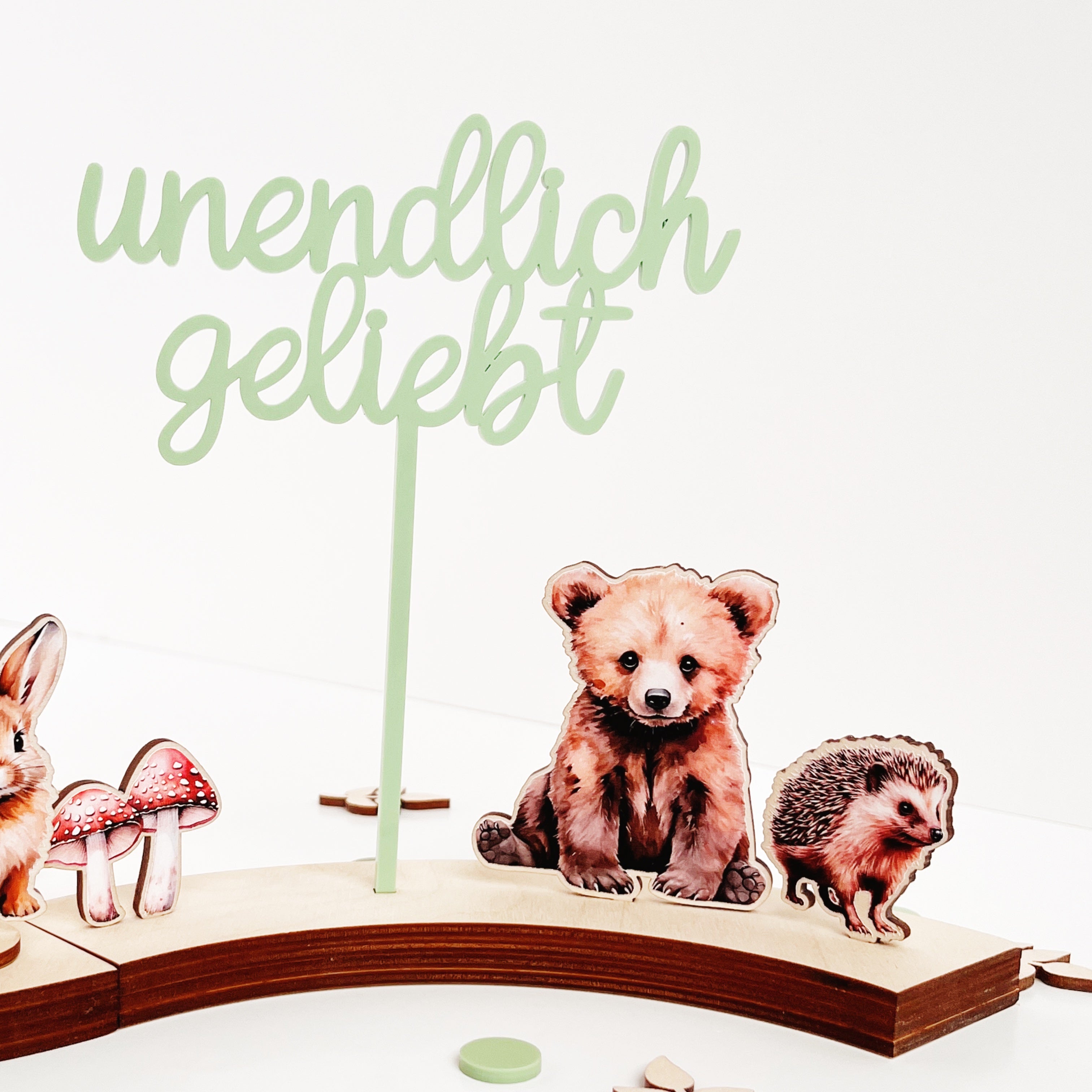 Waldmotto Motivstecker Braunbär