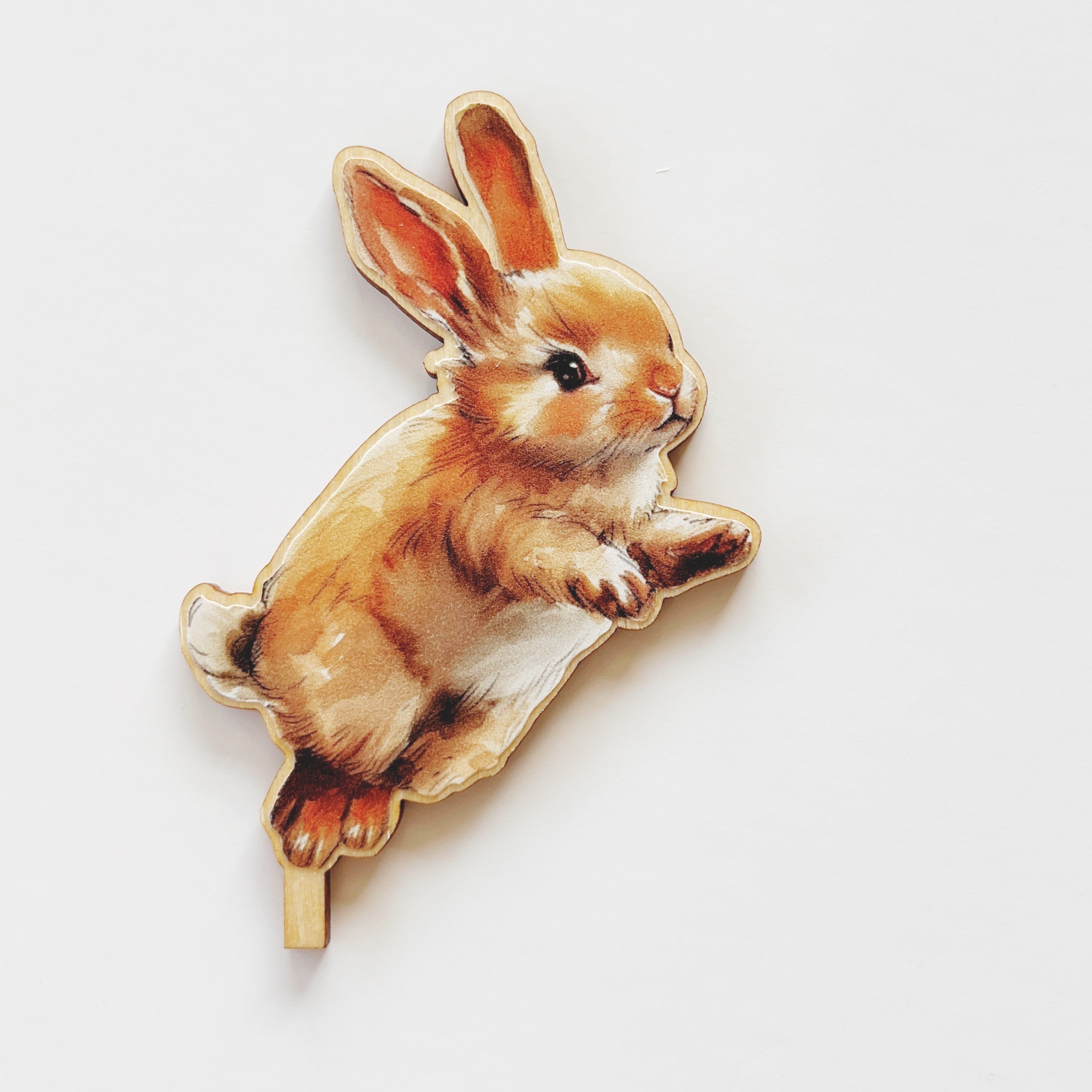 Motivstecker Hase springend