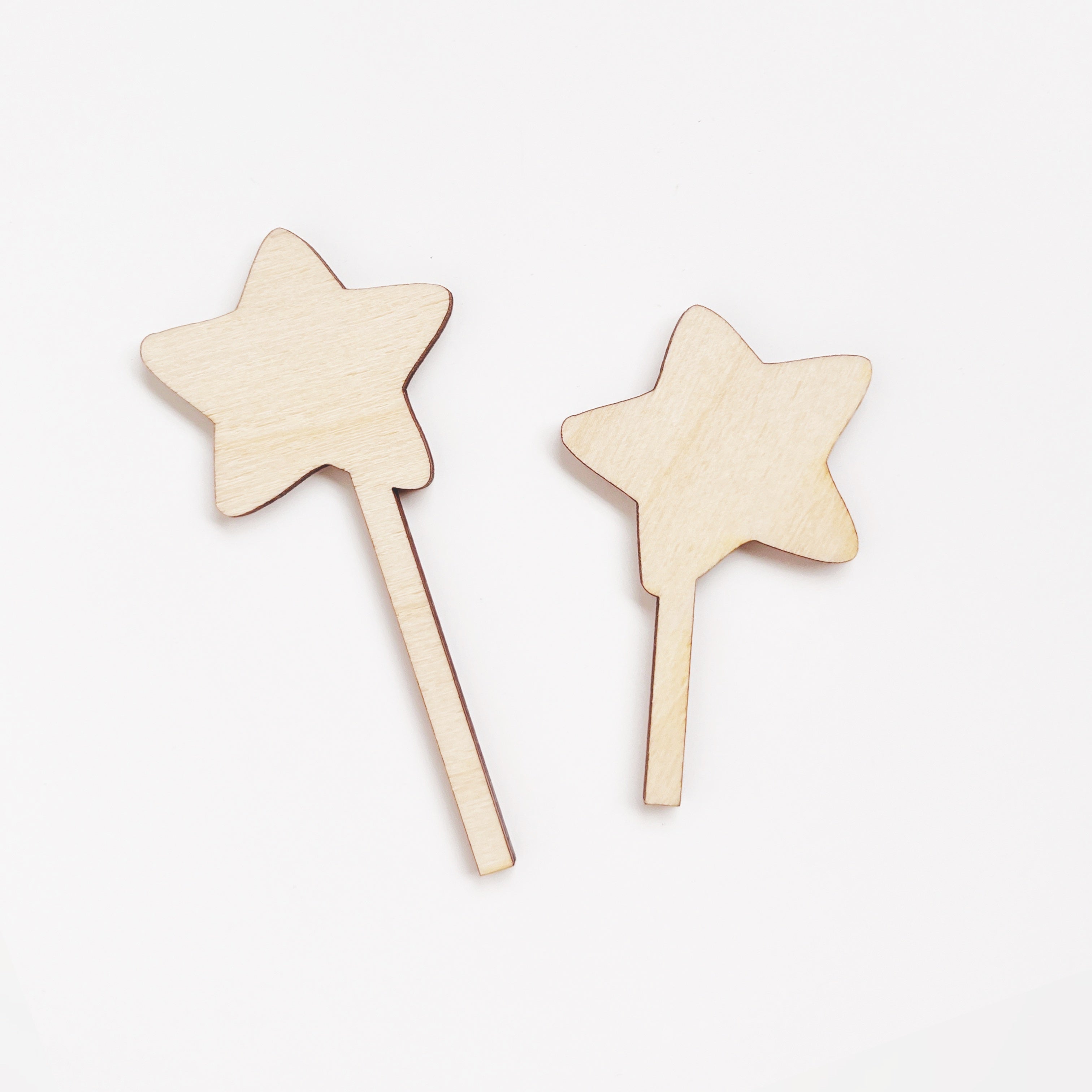 Motivstecker aus Holz, 2er Set Sterne