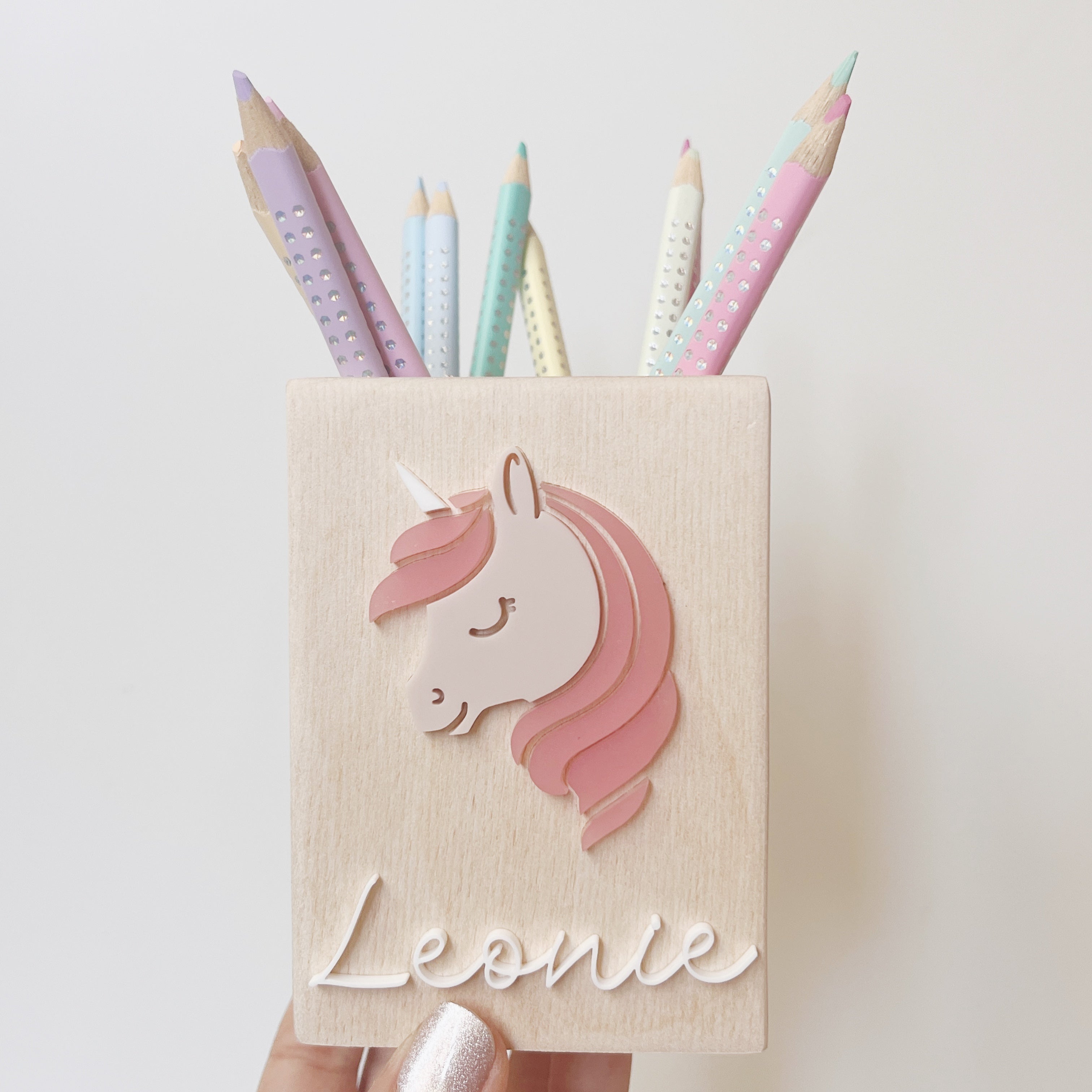 Einhorn Stiftehalter personalisiert, Schulstart Geschenk, Einschulung Geschenk