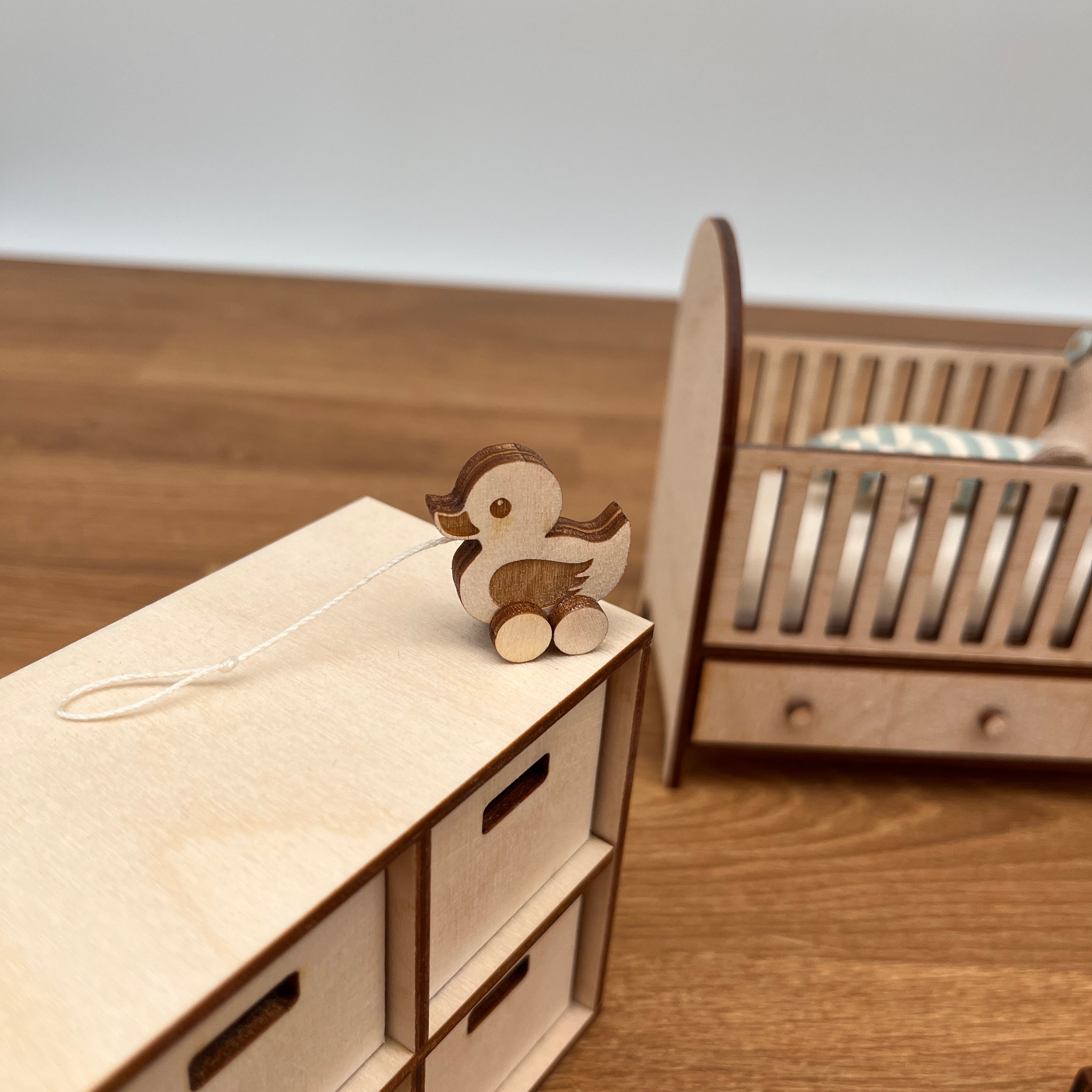 Ente zum ziehen fürs Puppenhaus