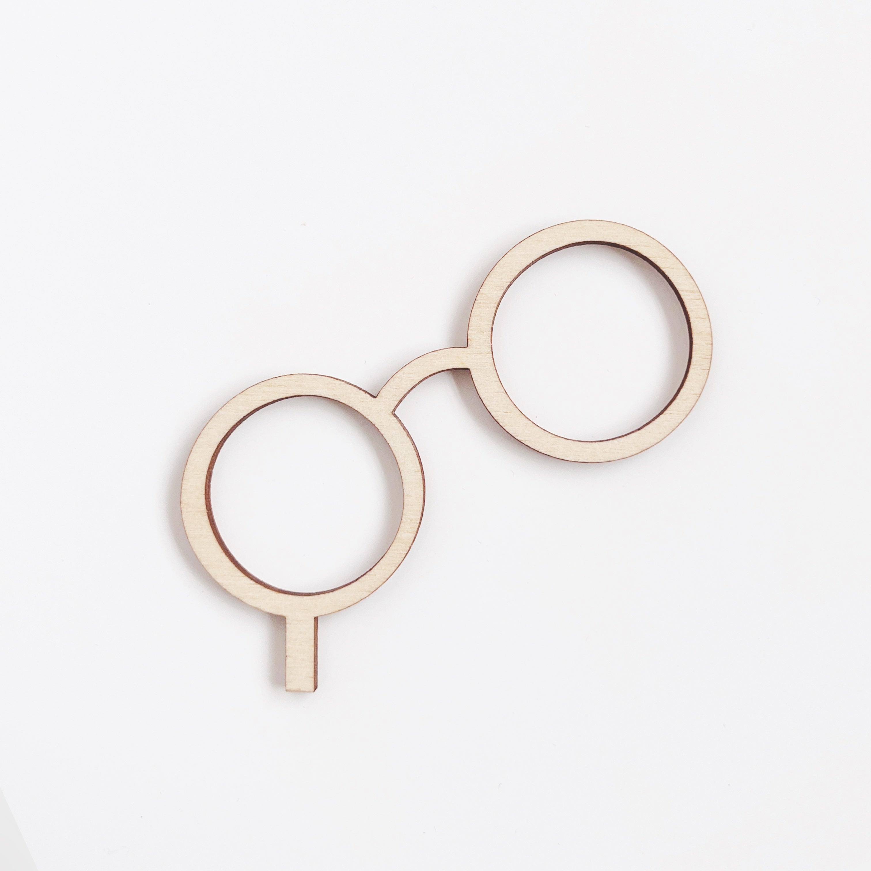 Motivstecker aus Holz, Zauberer Brille