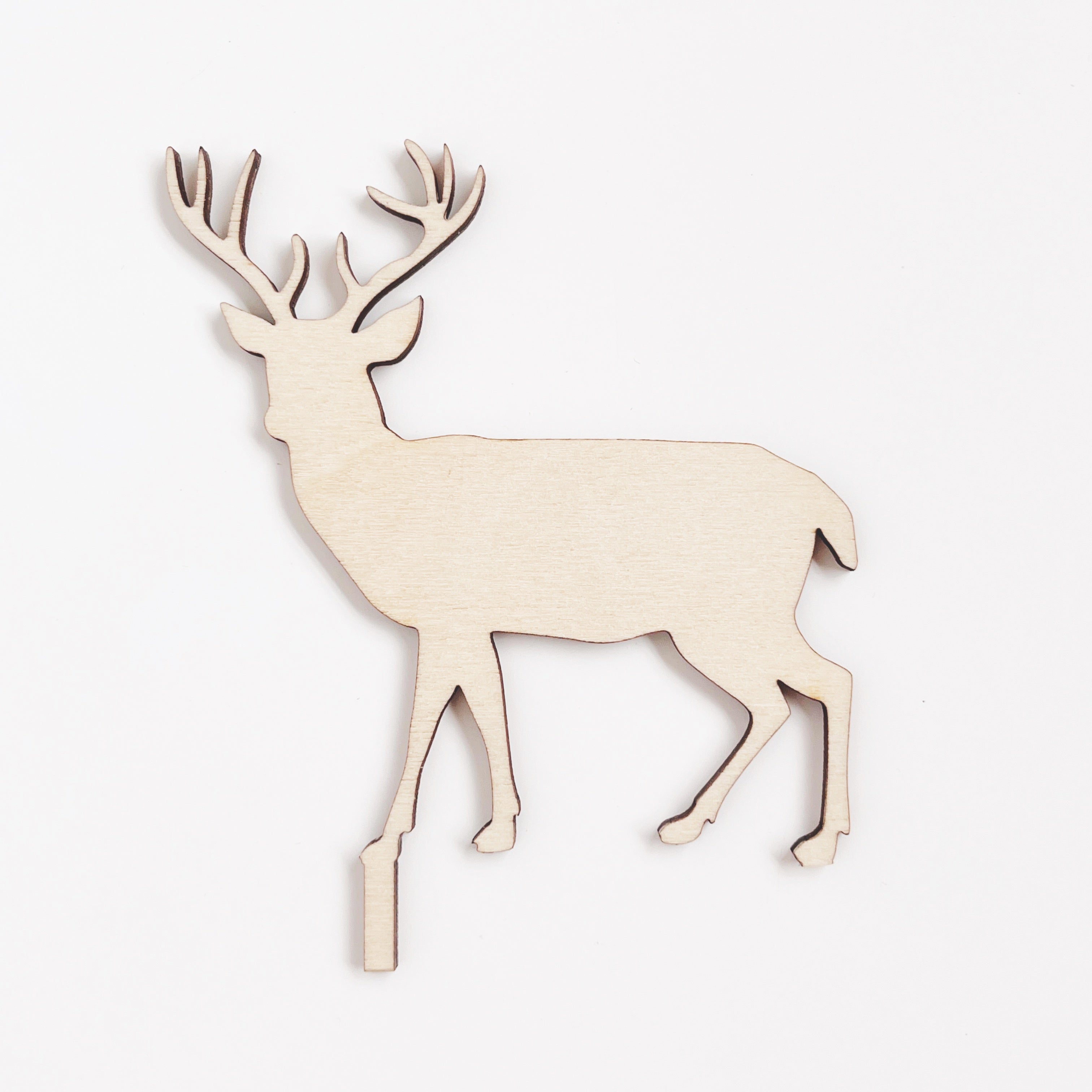 Motivstecker aus Holz, Hirsch