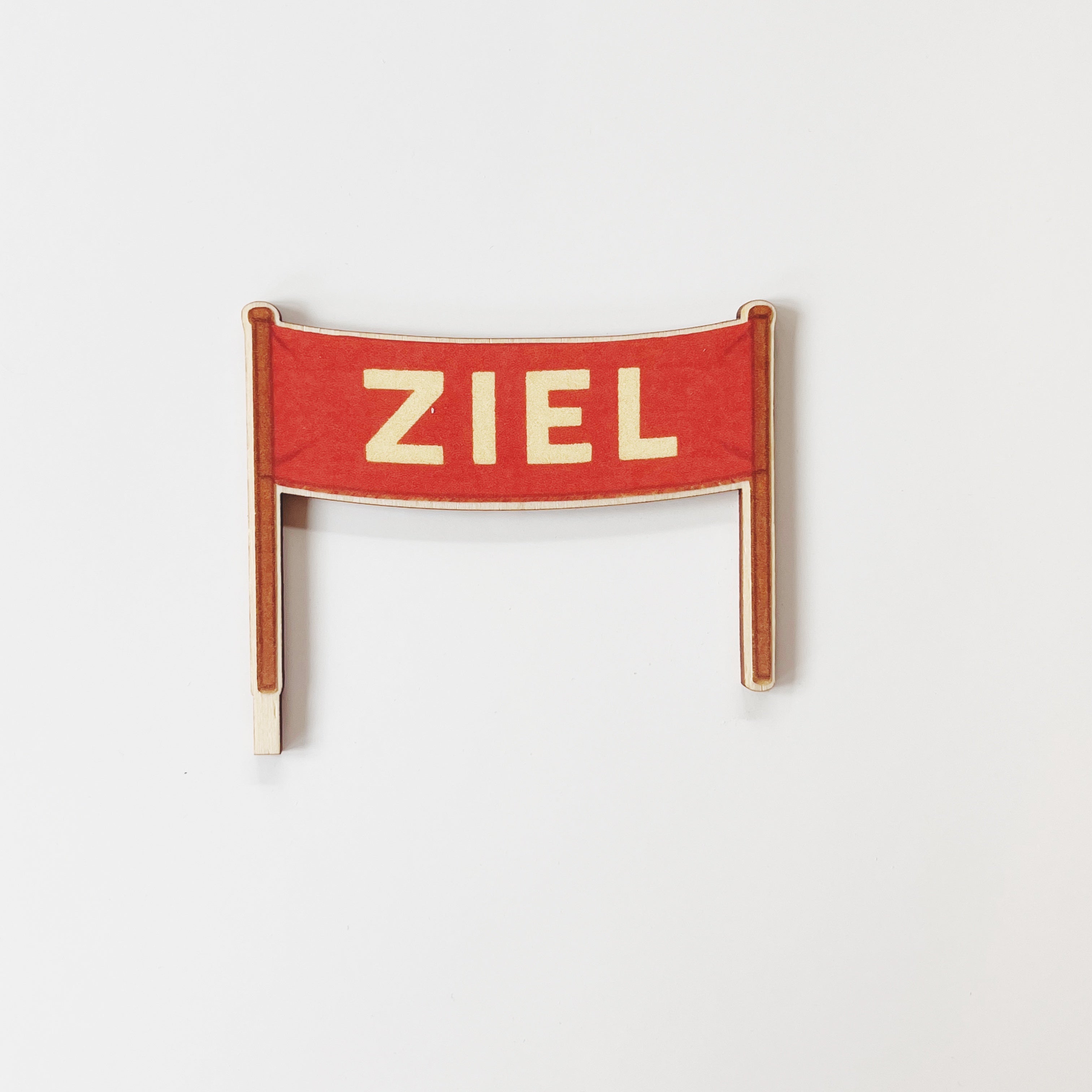 Motivstecker Ziel Wimpel