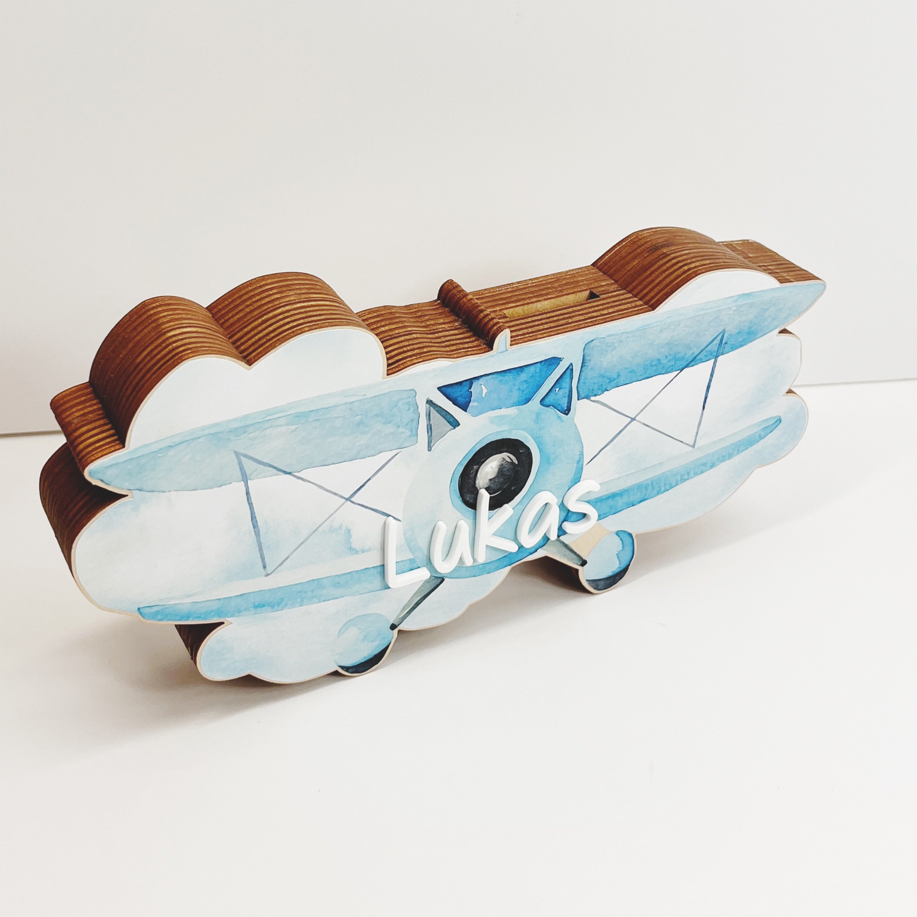 Flugzeug Spardose "Lukas"