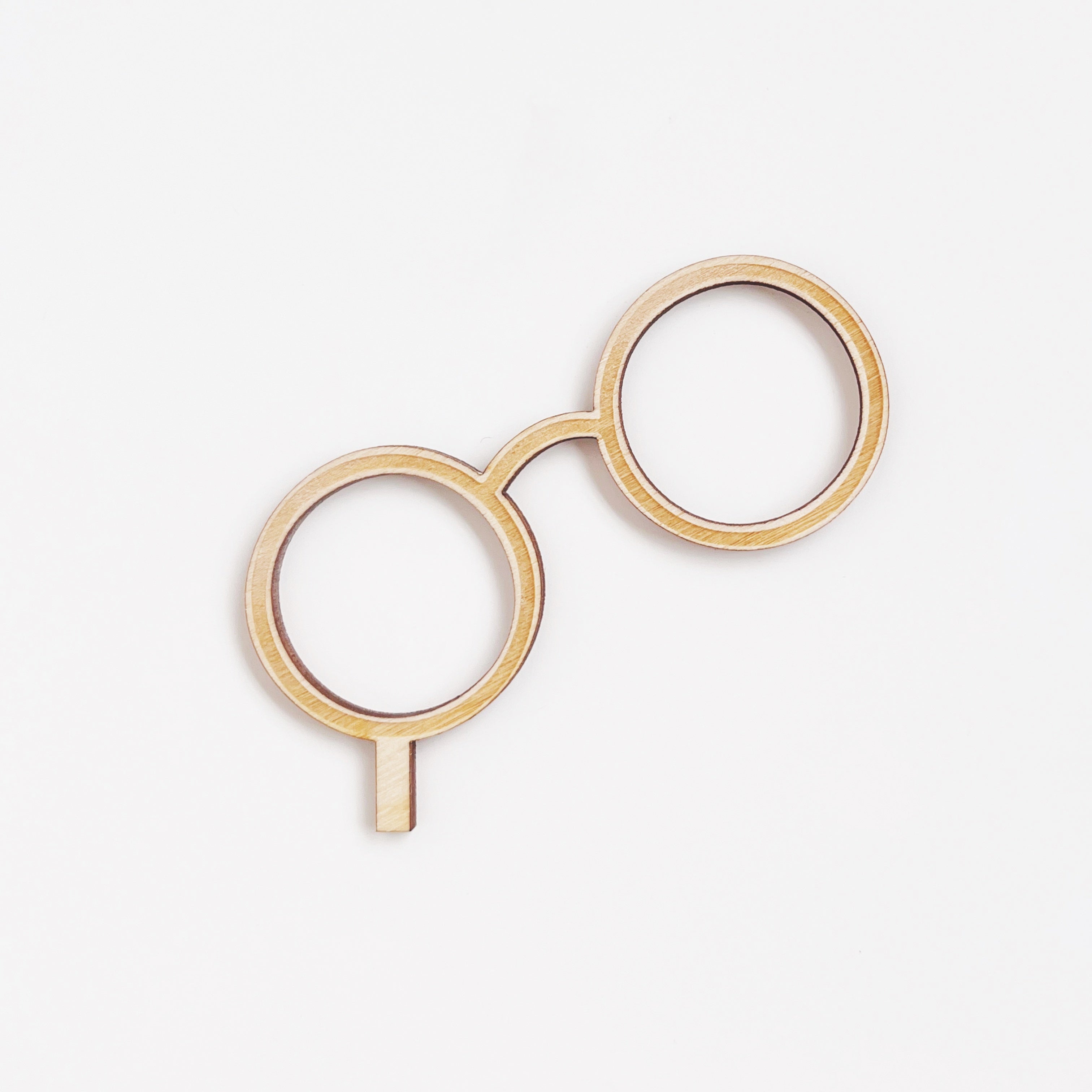 Motivstecker aus Holz, Harrys Brille graviert